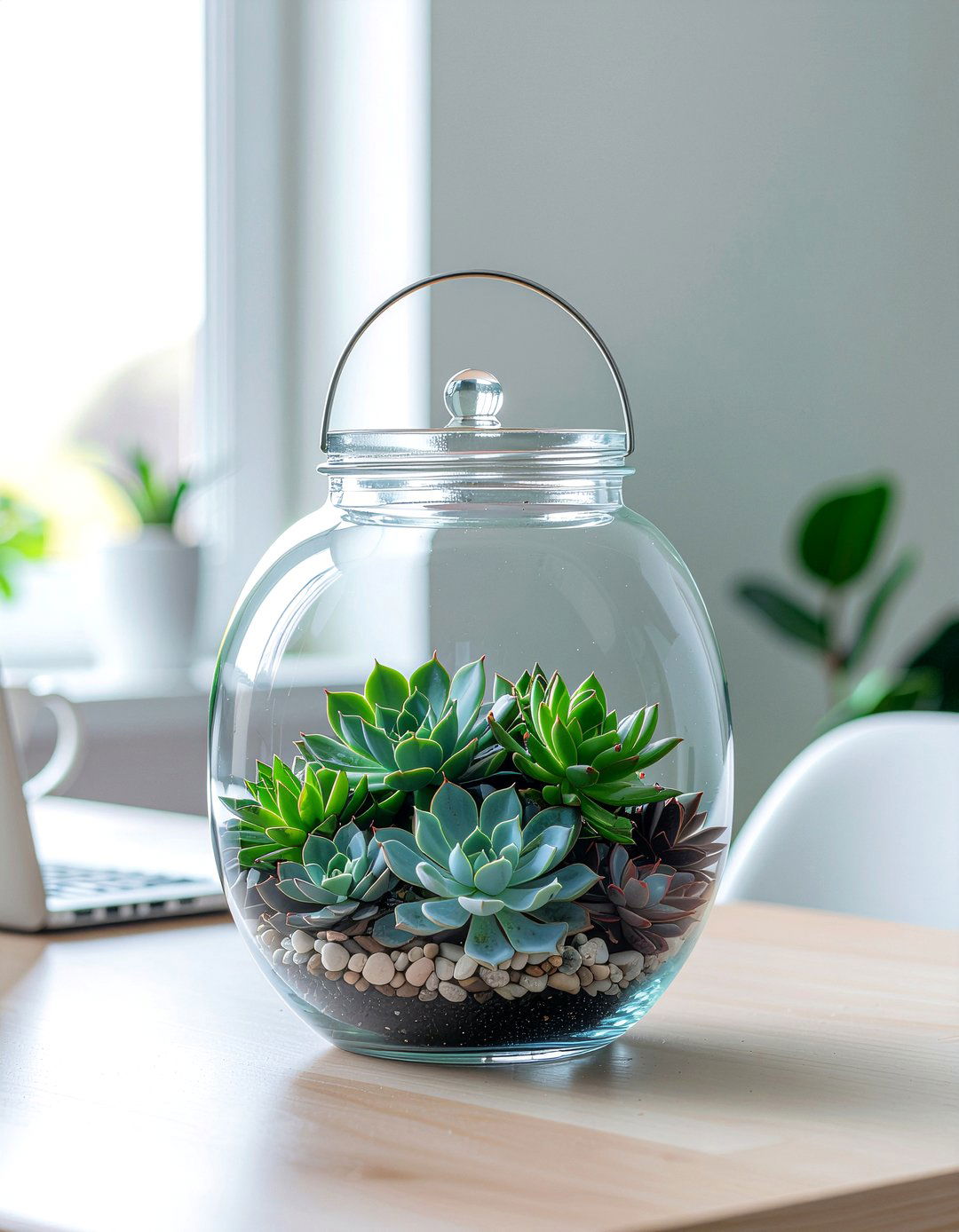 Succulent Terrarium Lantern - 30 lantern decor ideas