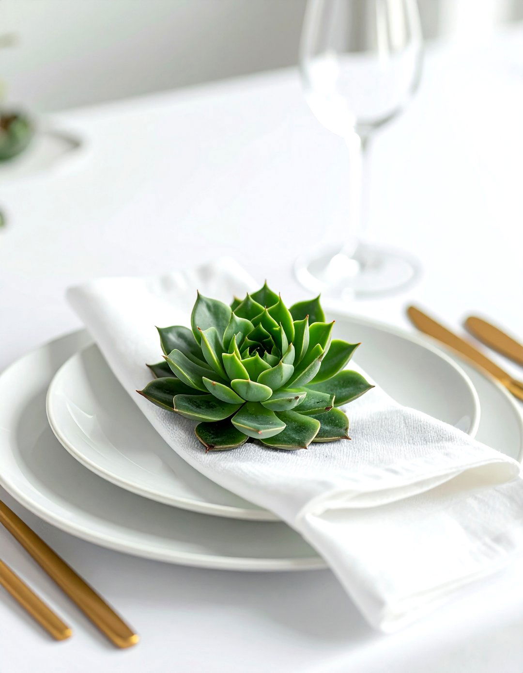 Succulent plate decor - 30 dining room succulent ideas