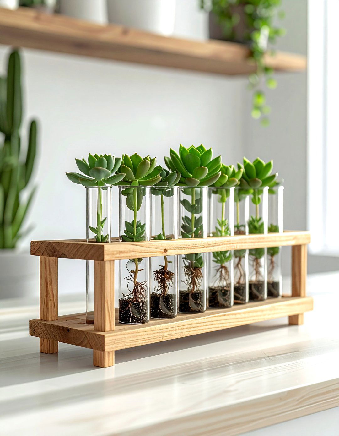 Succulent propagation station - 30 dining room succulent ideas