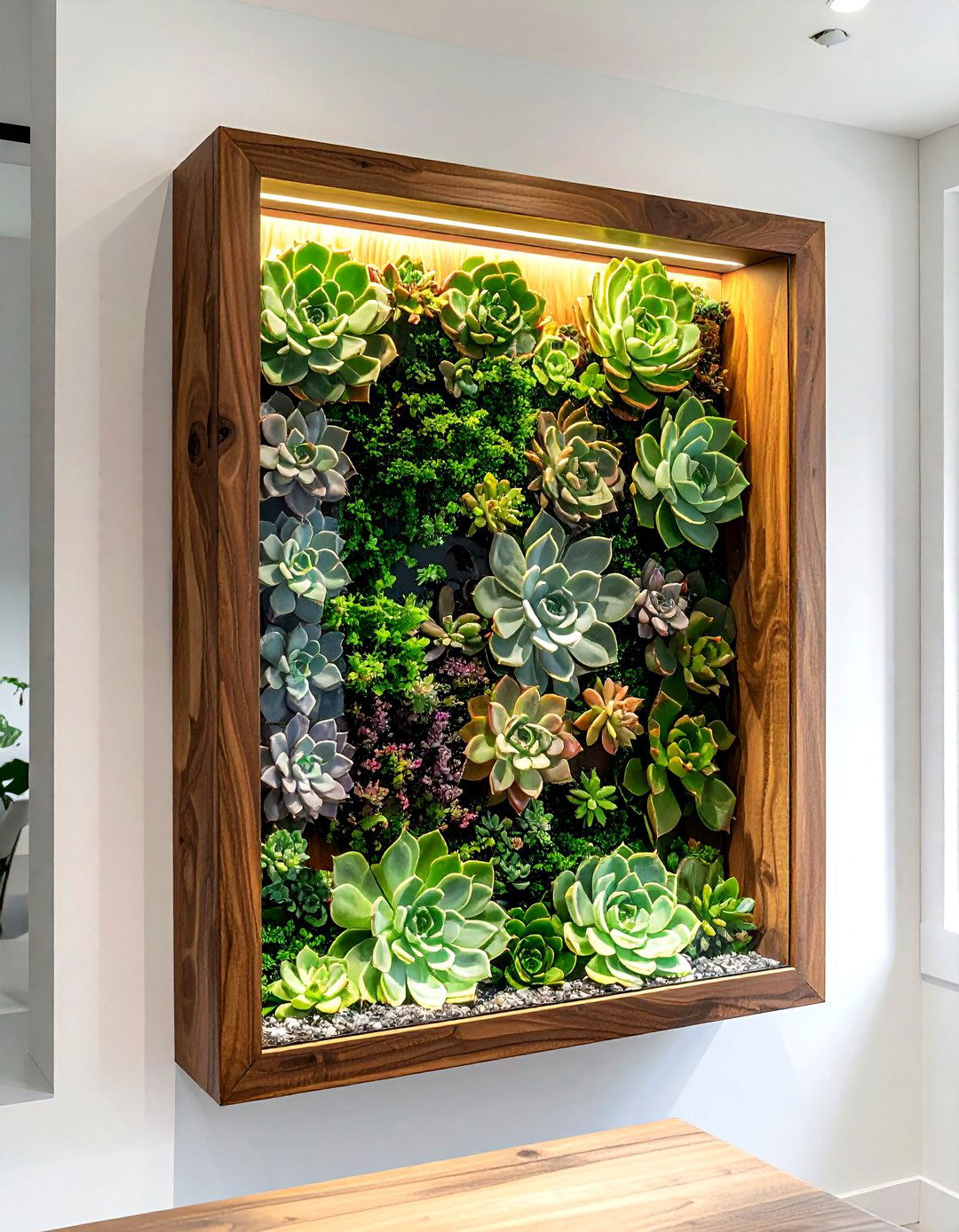 Succulent shadow box - 30 dining room succulent ideas
