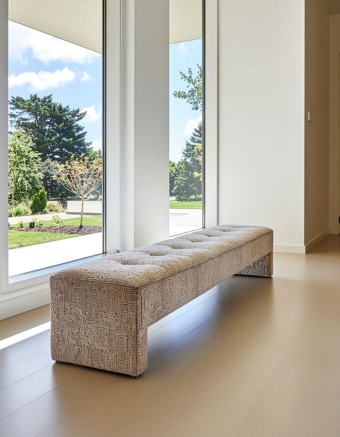 Suede Bench Seating - 30 suede living room ideas