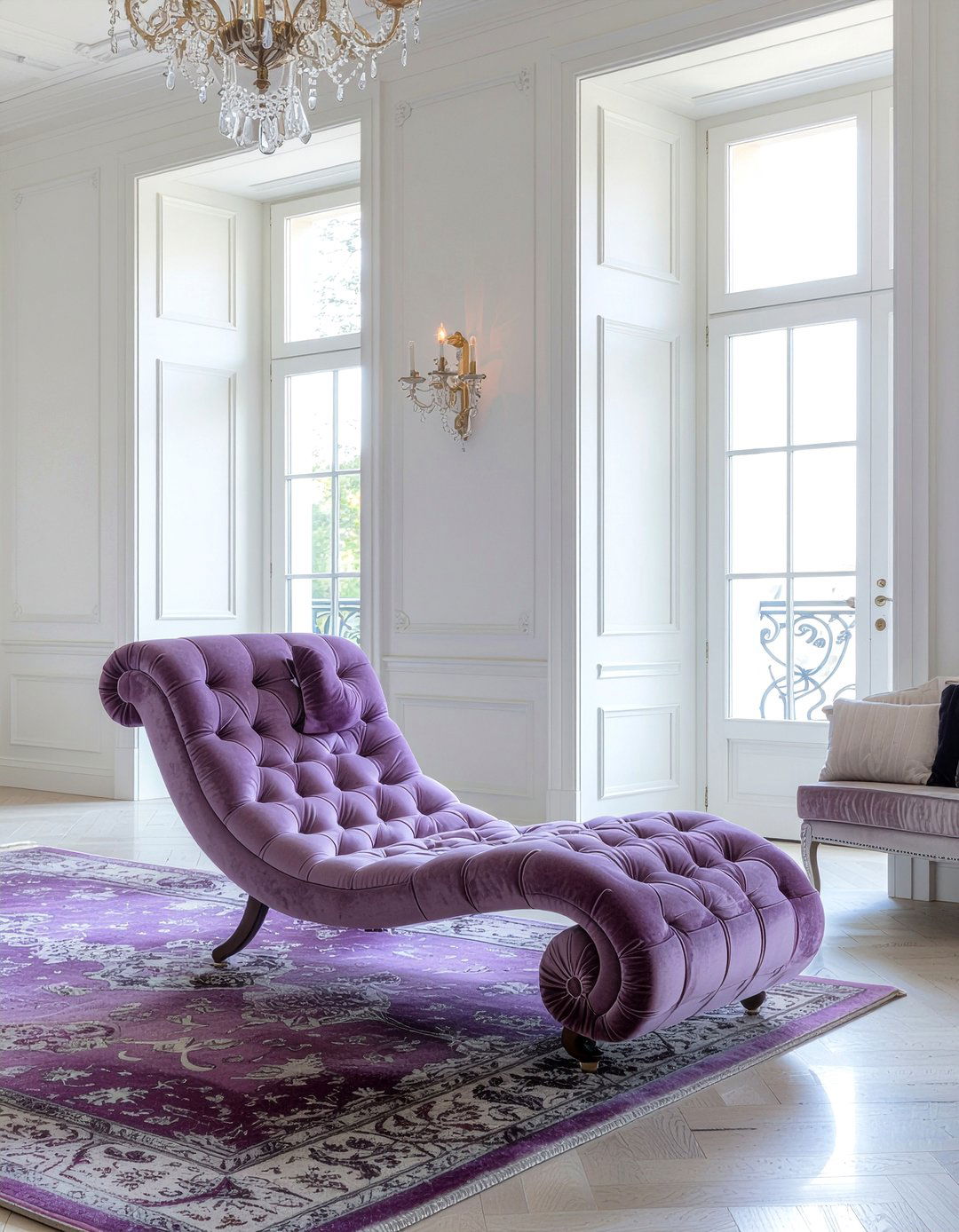 Suede Chaise Lounge - 30 suede living room ideas