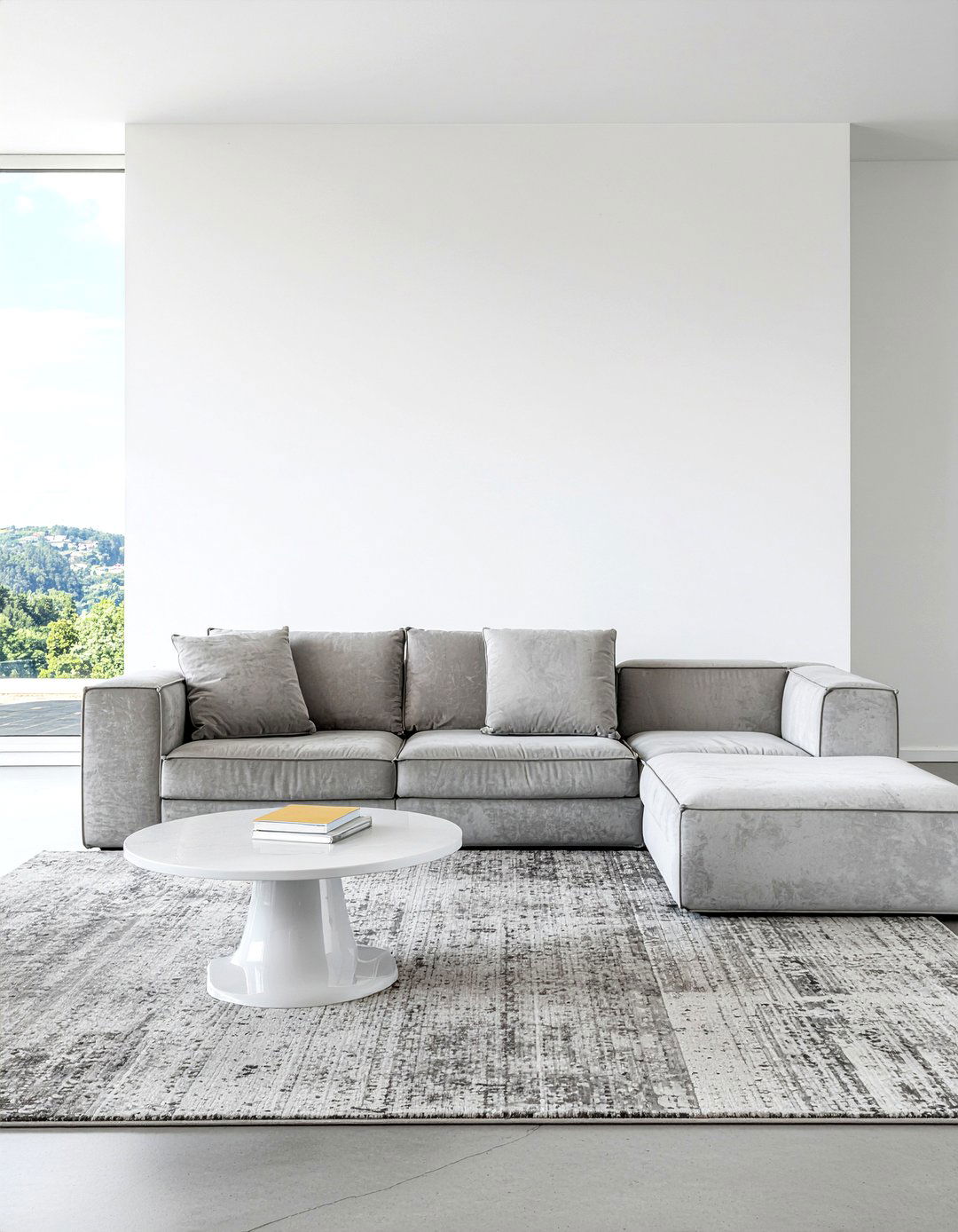 Suede Modular Sofa - 30 suede living room ideas