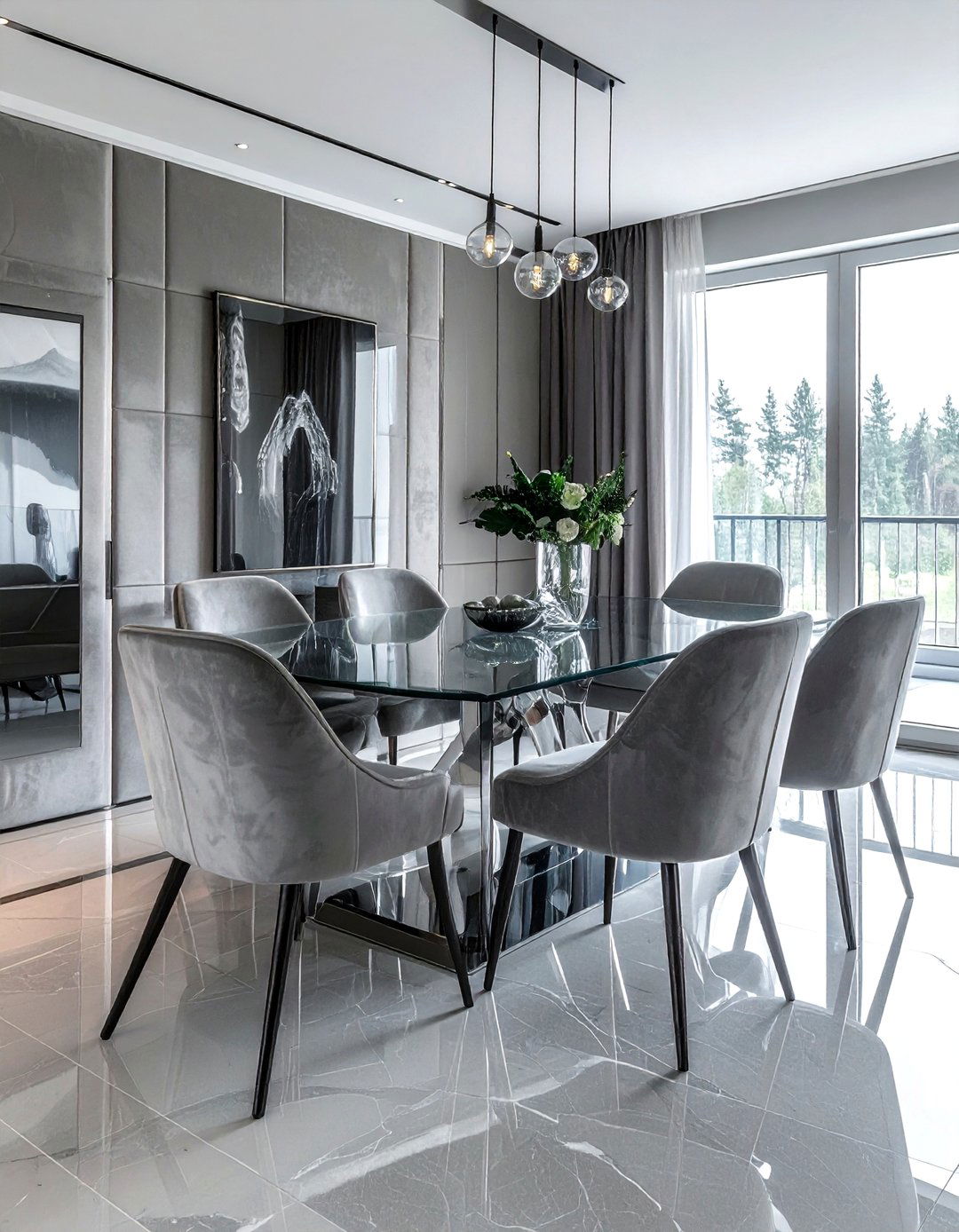 Suede Texture Dining Room - 30 textured dining room ideas