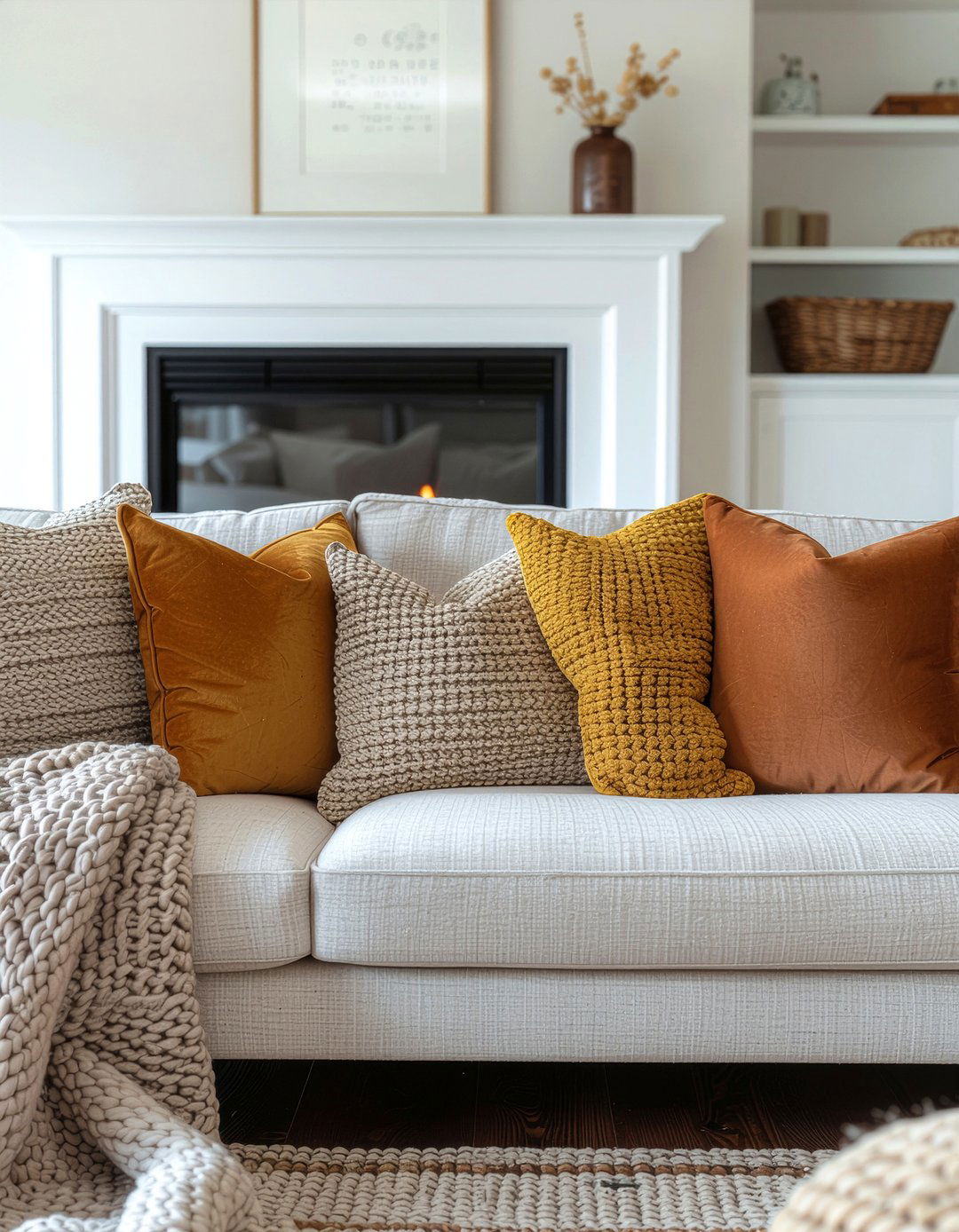 Suede Throw Pillows - 30 suede living room ideas