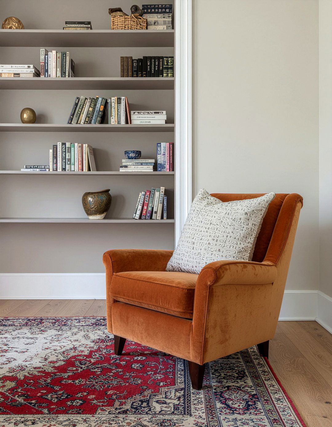 Suede armchair - 30 suede bedroom ideas