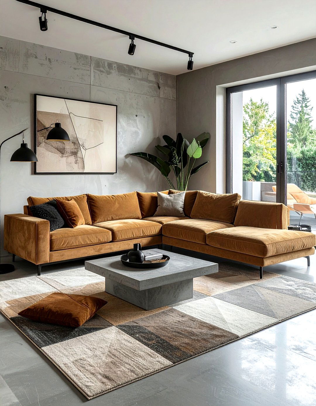 Suede furniture living room - 30 living room texture layering ideas