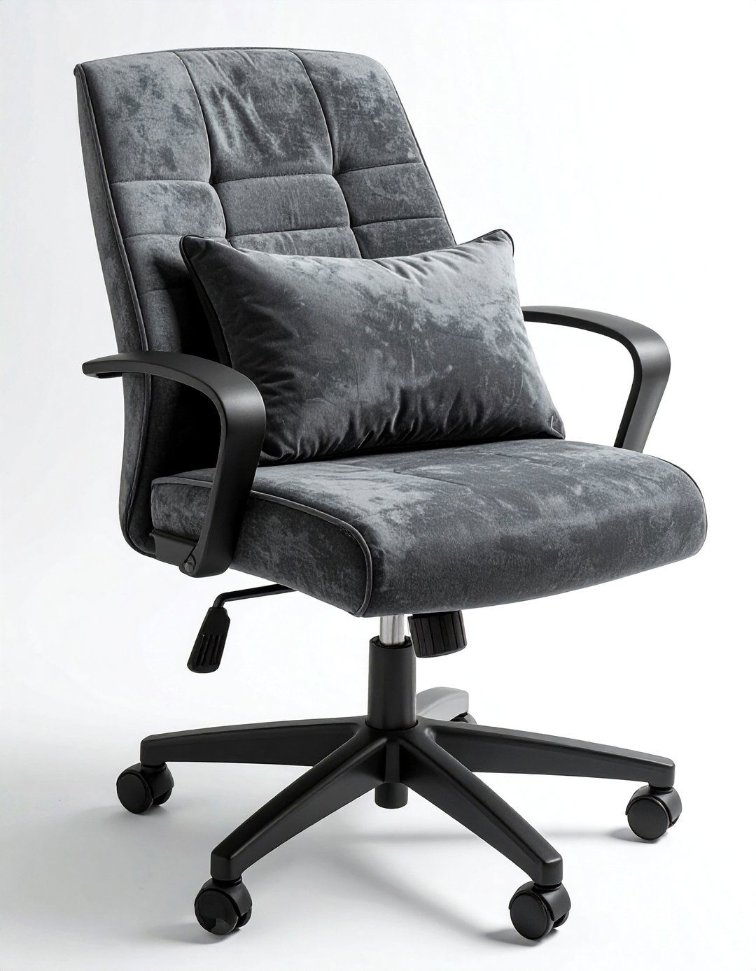 Suede lumbar pillow for office chair - 30 lumbar pillow ideas