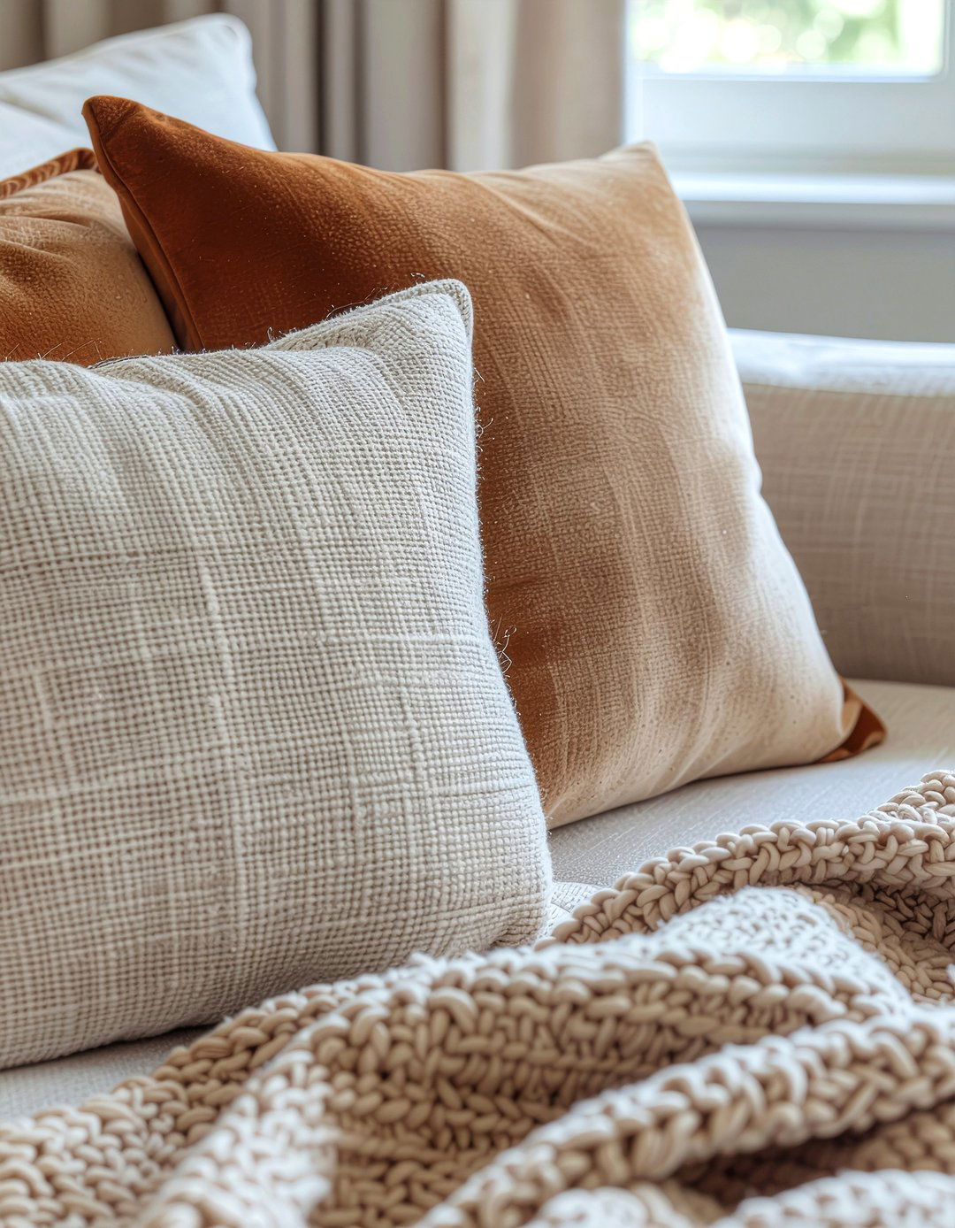 Suede throw pillows - 30 suede bedroom ideas