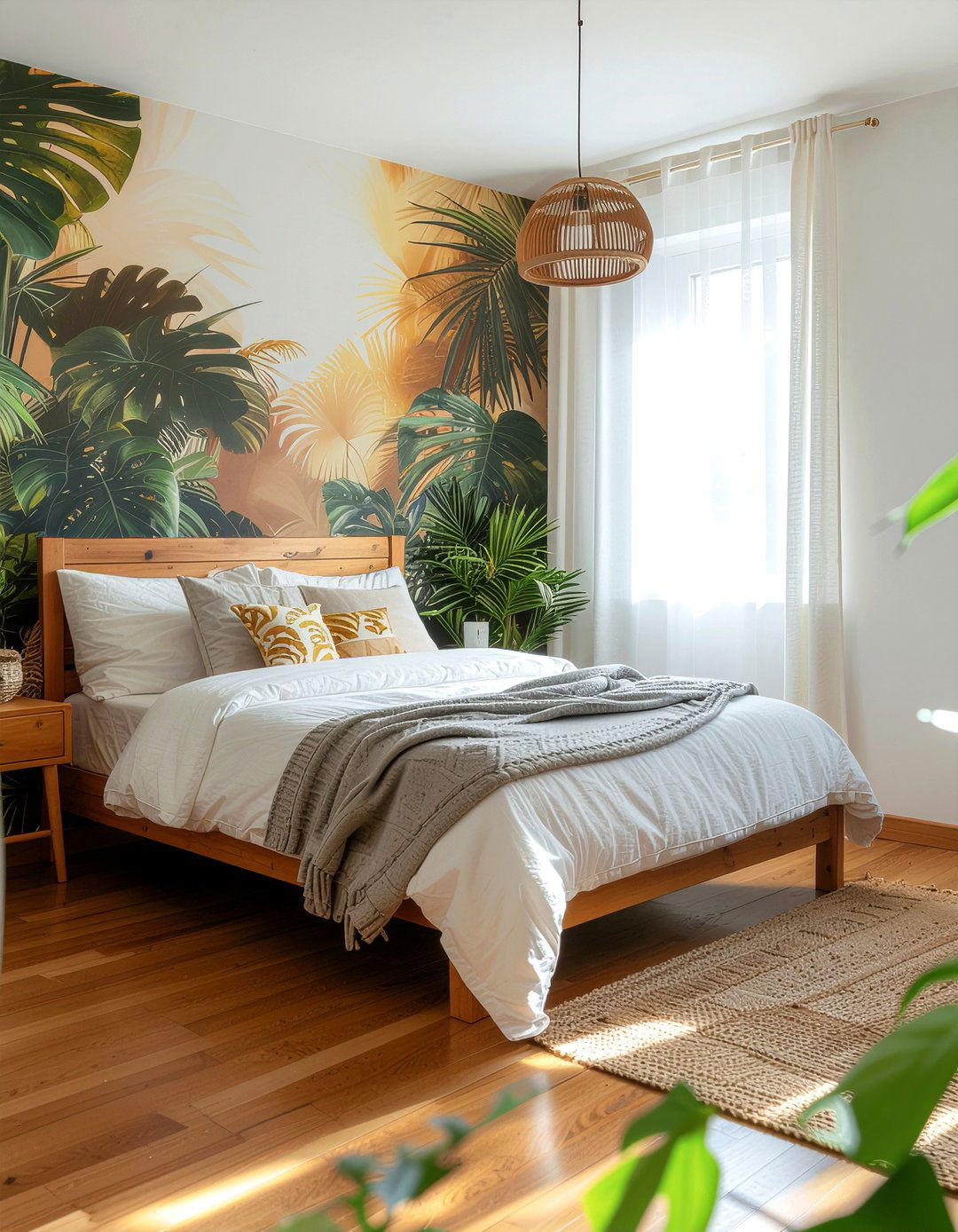 Sun Drenched Jungle - 30 bedroom tropical wallpapers