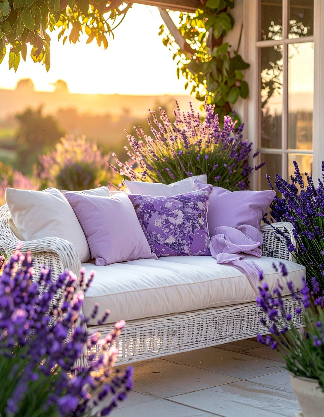 Sun bleached pastels - 30 outdoor pillow ideas