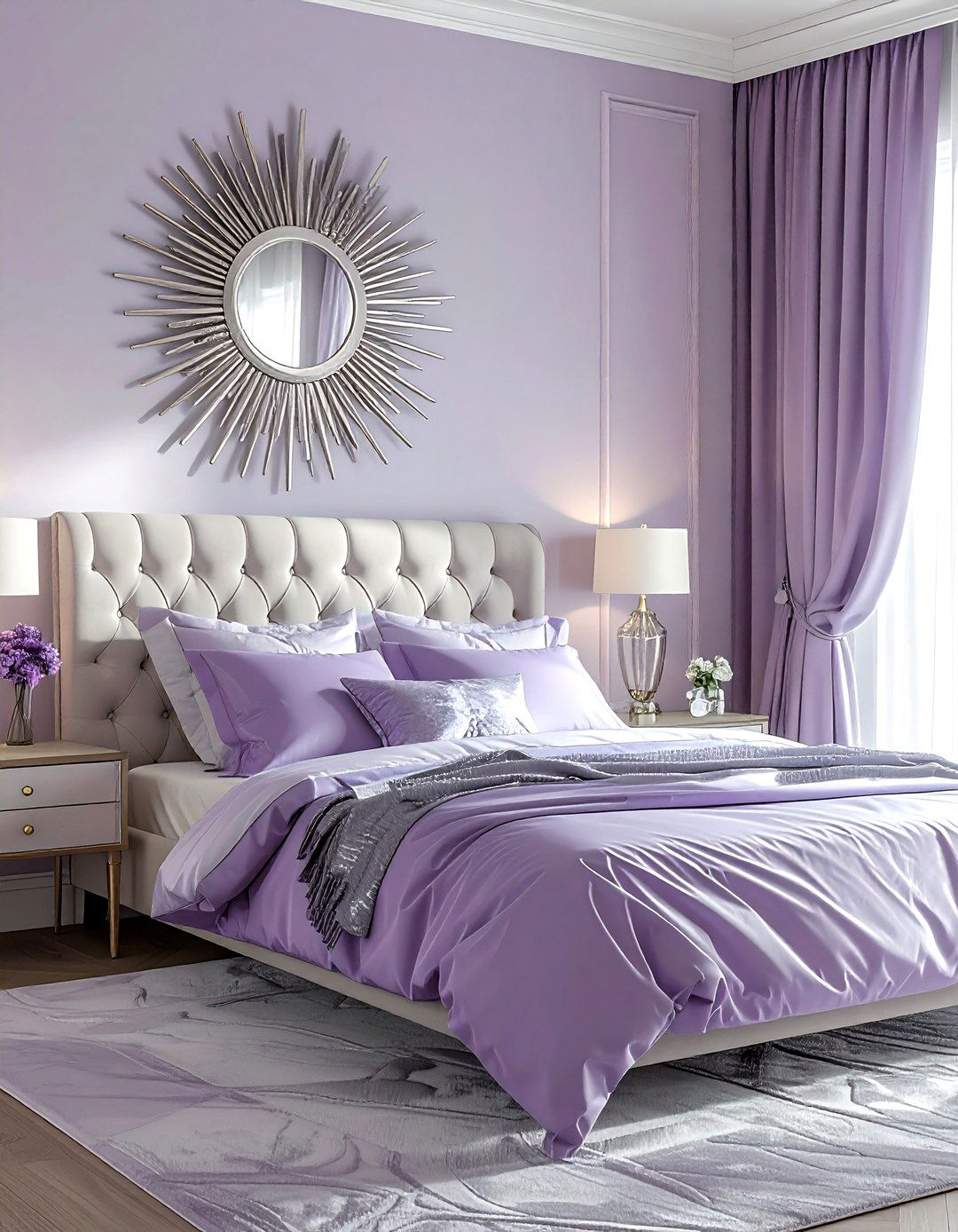 Sunburst Mirror Over Bed - 30 sunburst mirror ideas