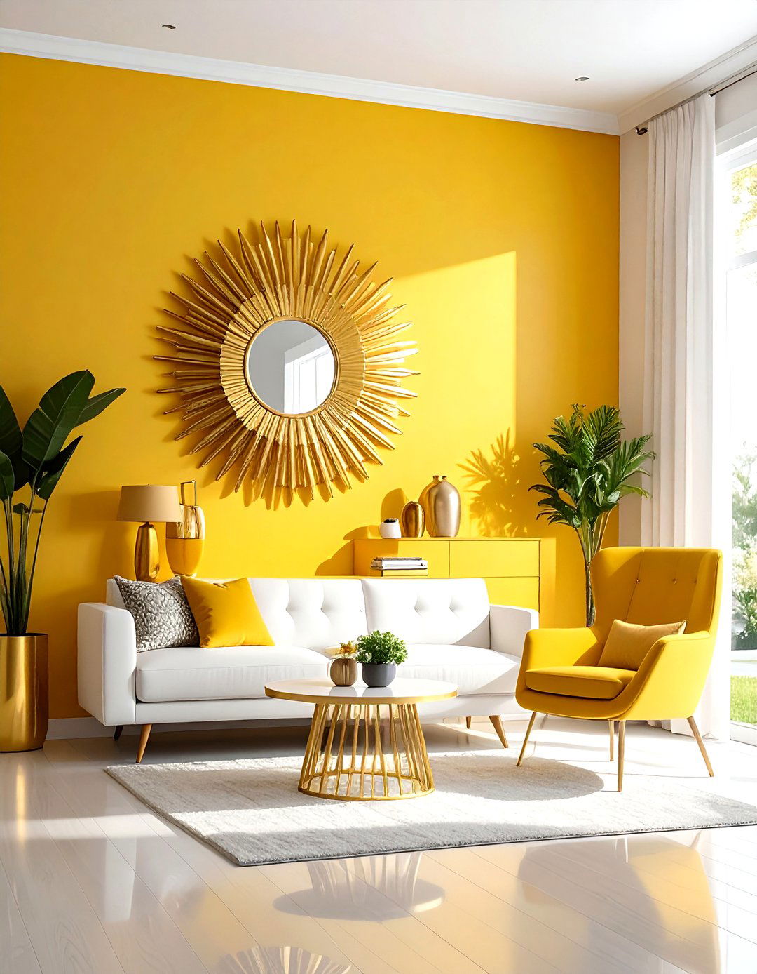 Sunburst wall decor - 30 sunrise dining room ideas