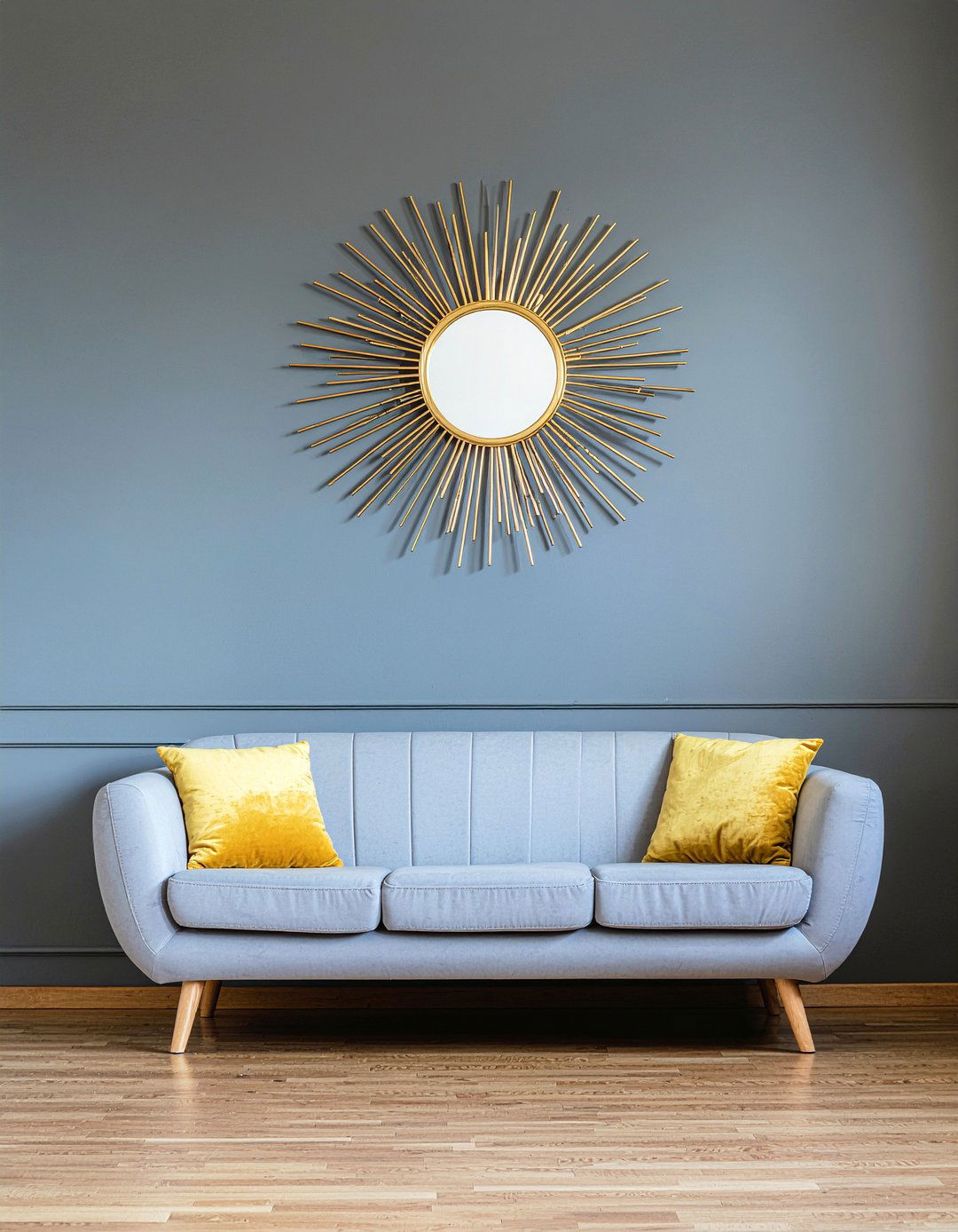 Sunburst wall mirror - 30 living room mirrors