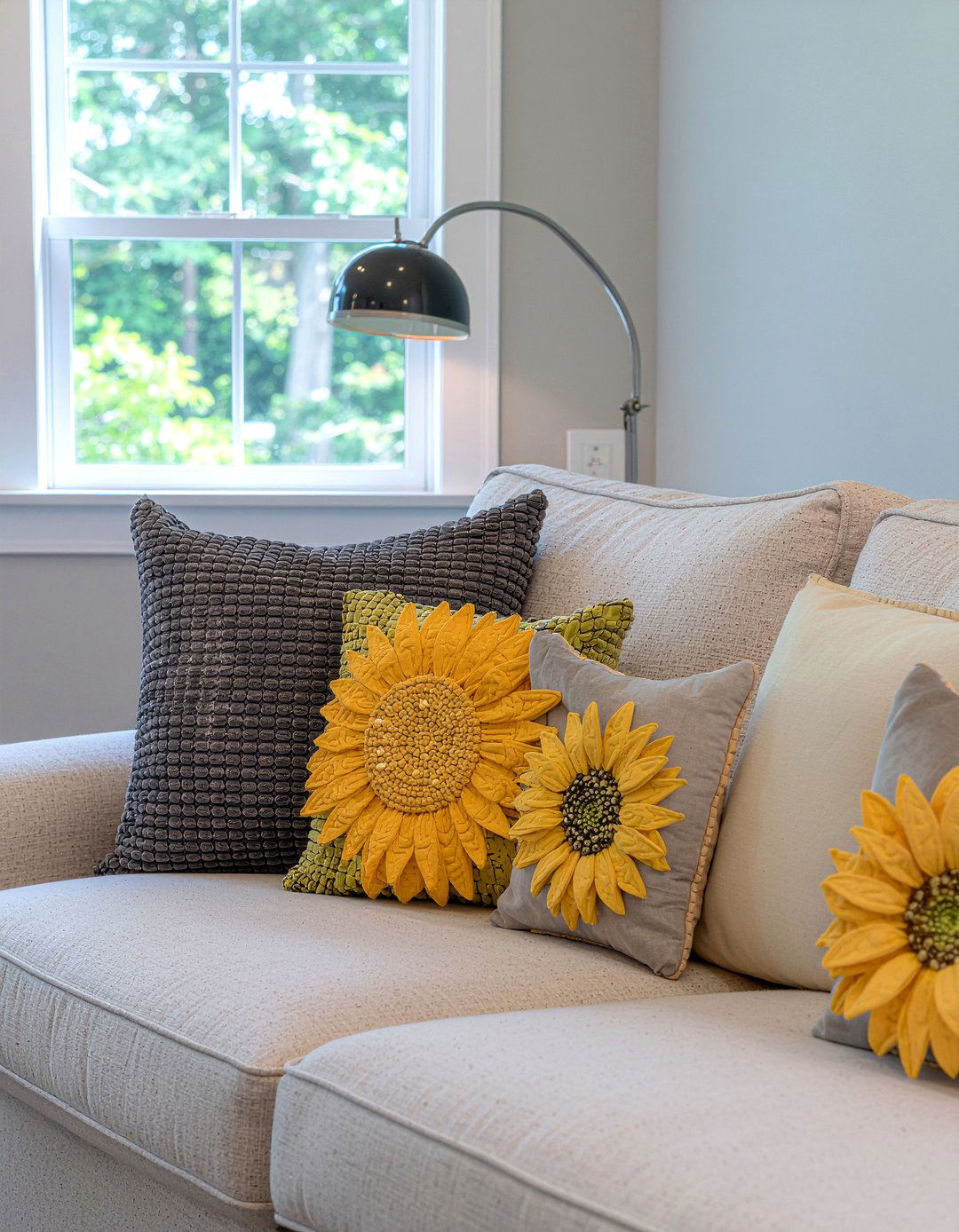 Sunflower Throw Pillows - 30 sunflower bedroom ideas