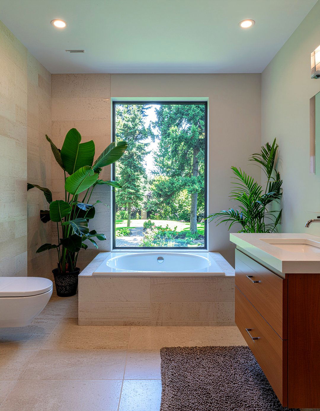 Sunken Bathtub - 30 retro bathroom ideas