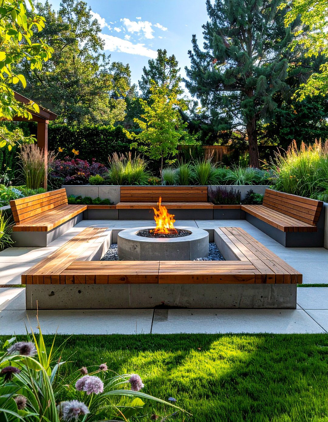 Sunken Seating Area - 30 outdoor living ideas