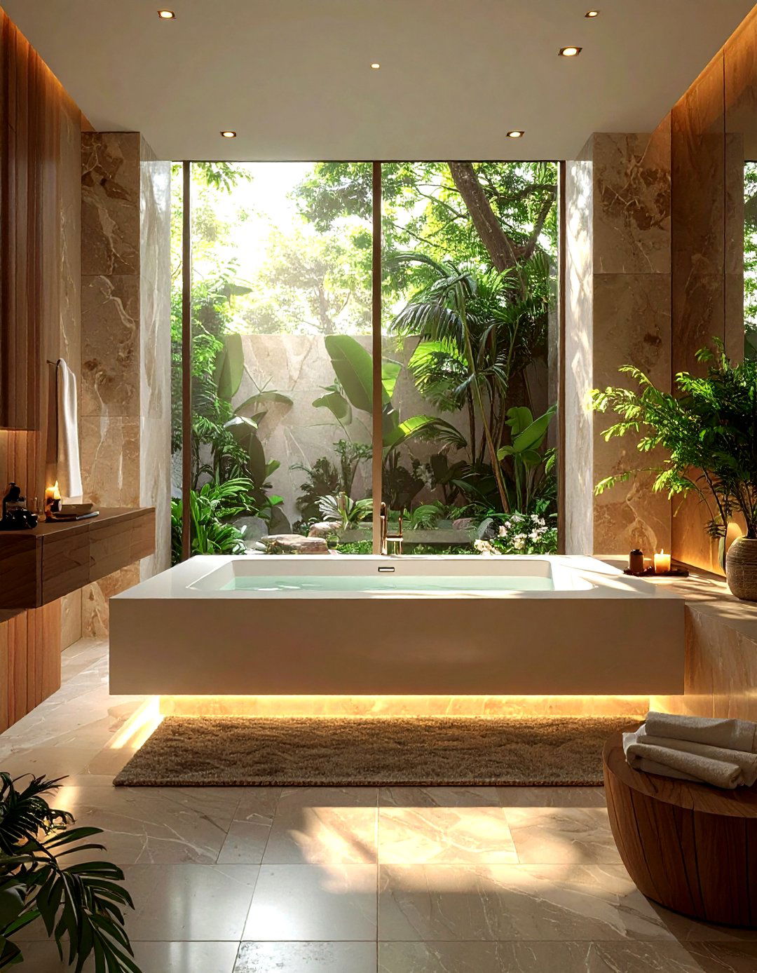 Sunken bathtub - 30 dramatic bathroom ideas