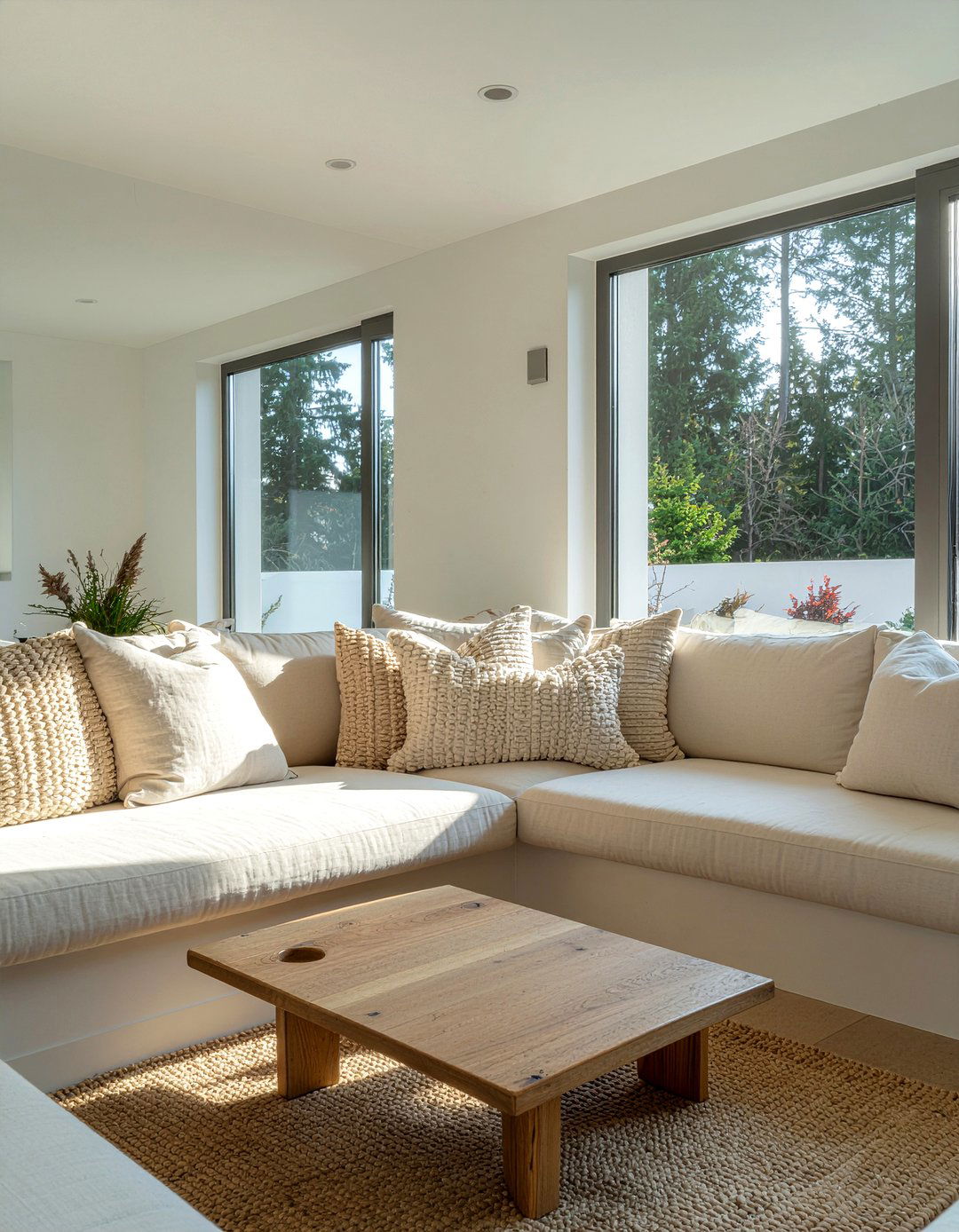 Sunken conversation pit - 30 living room pit sofa ideas