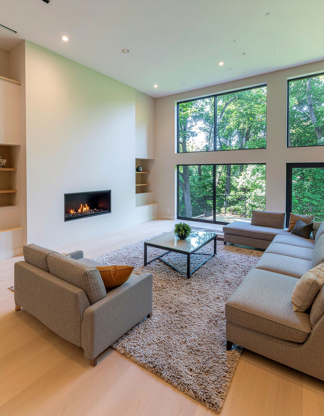 Sunken living room - 30 contemporary living room ideas