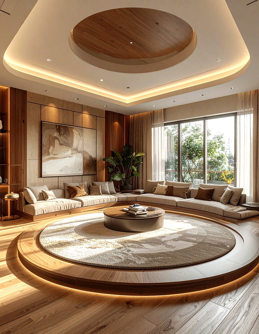 Sunken living room - 30 retro home decor ideas