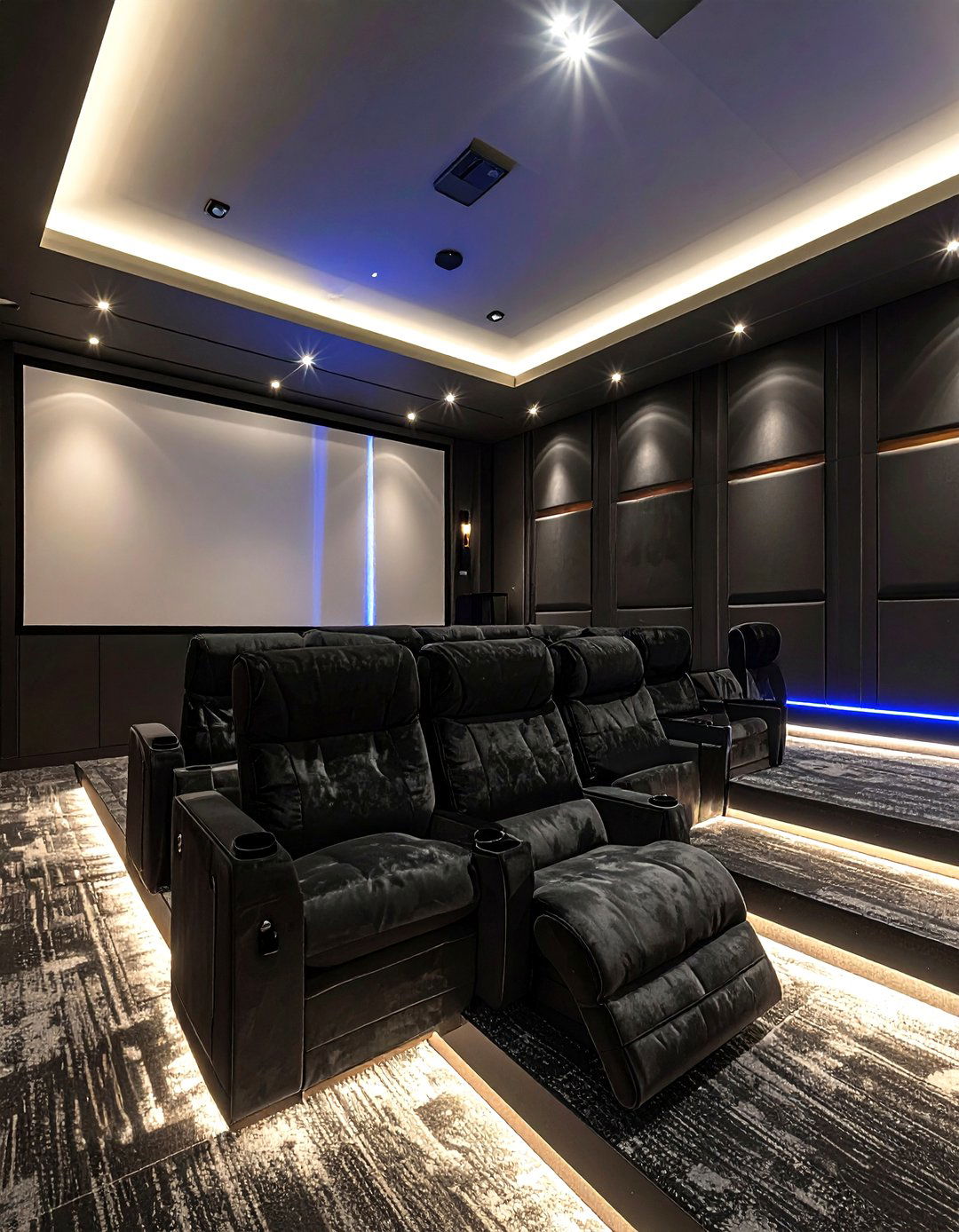 Sunken seating for home theater - 30 living room sunken seating ideas