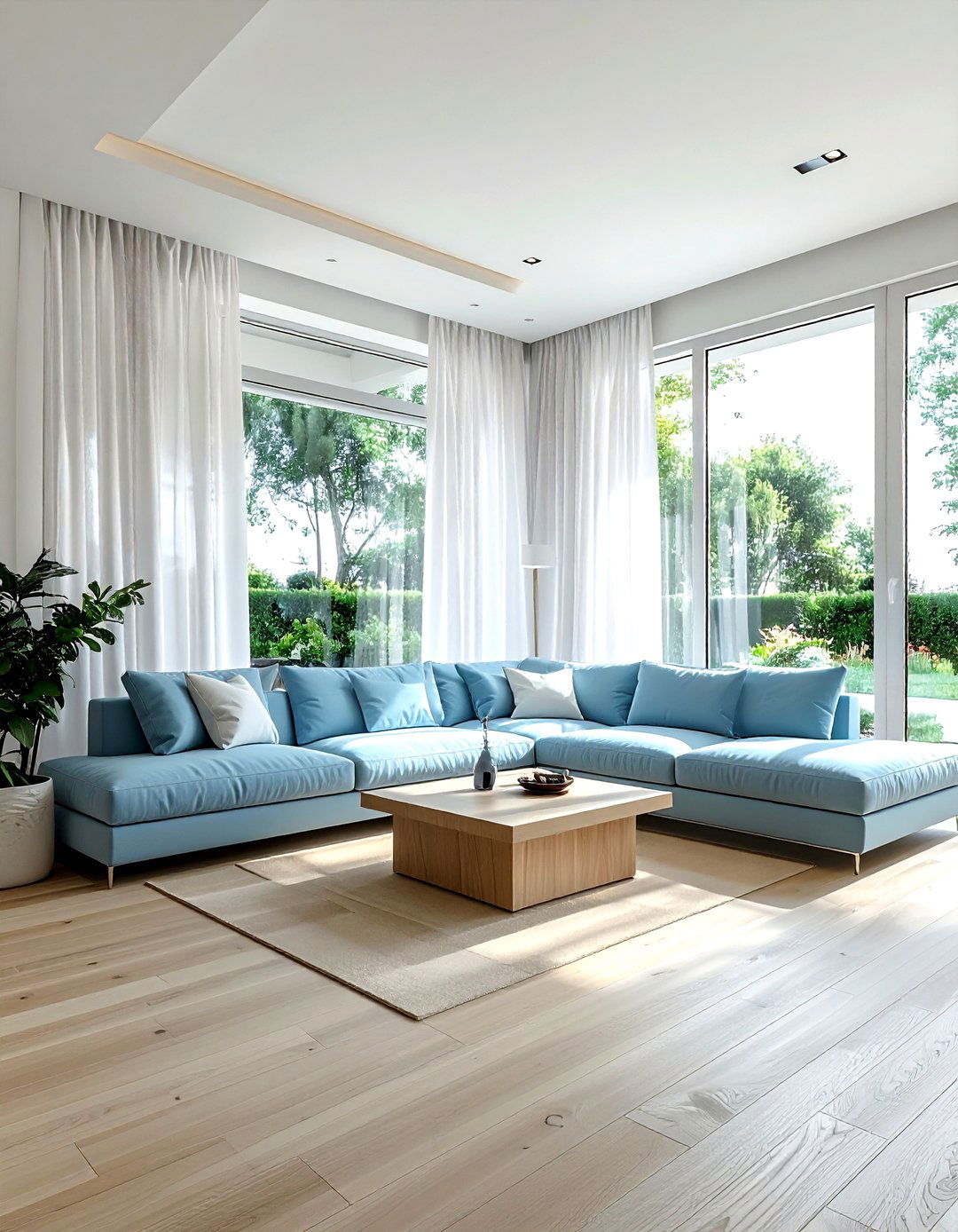 Sunken seating near window - 30 living room sunken seating ideas