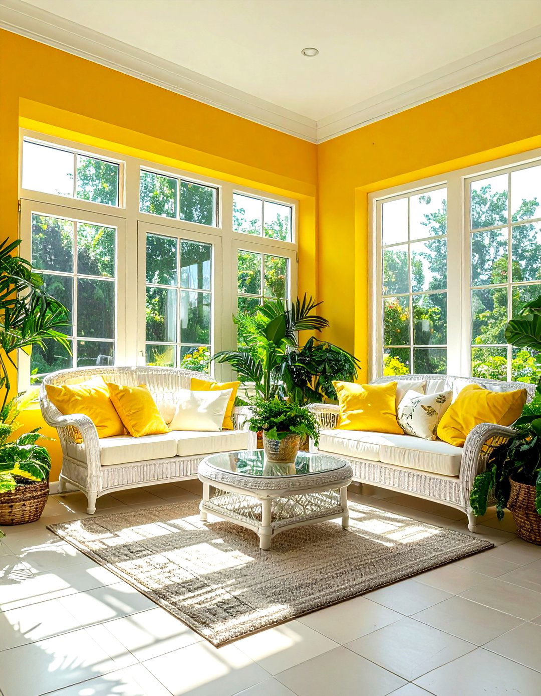 Sunny yellow sunroom - 30 bold paint color ideas