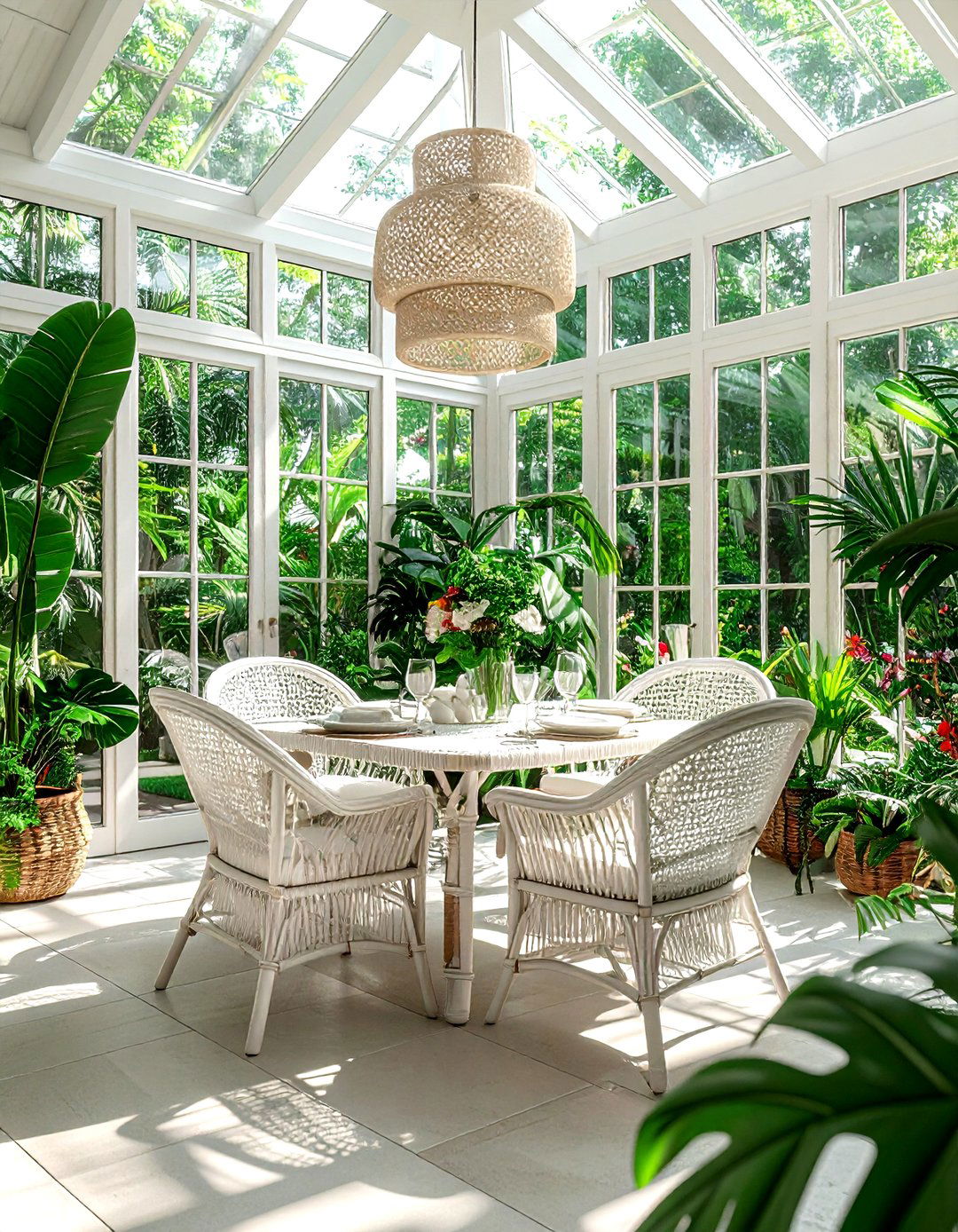 Sunroom Dining Area - 30 dining room natural lighting ideas