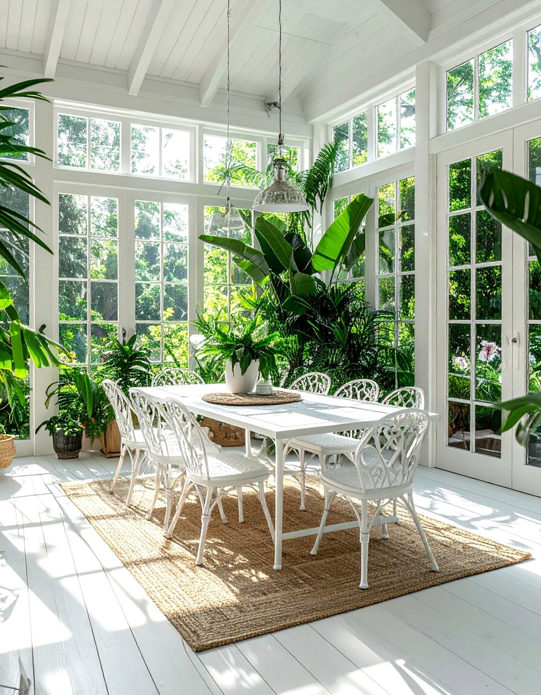 Sunroom Dining Area - 30 show home dining room ideas