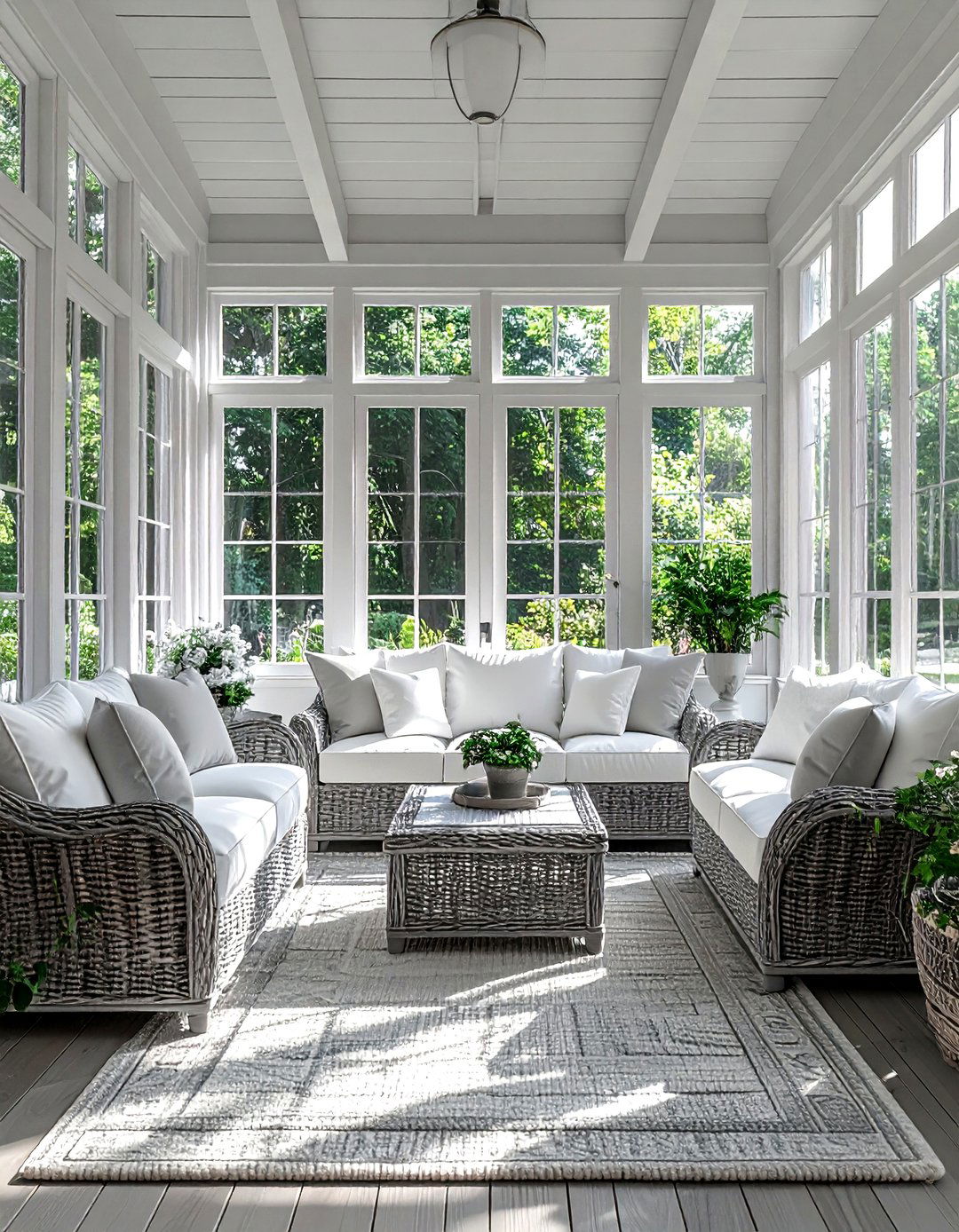 Sunroom Gray And White - 30 gray and white living room ideas