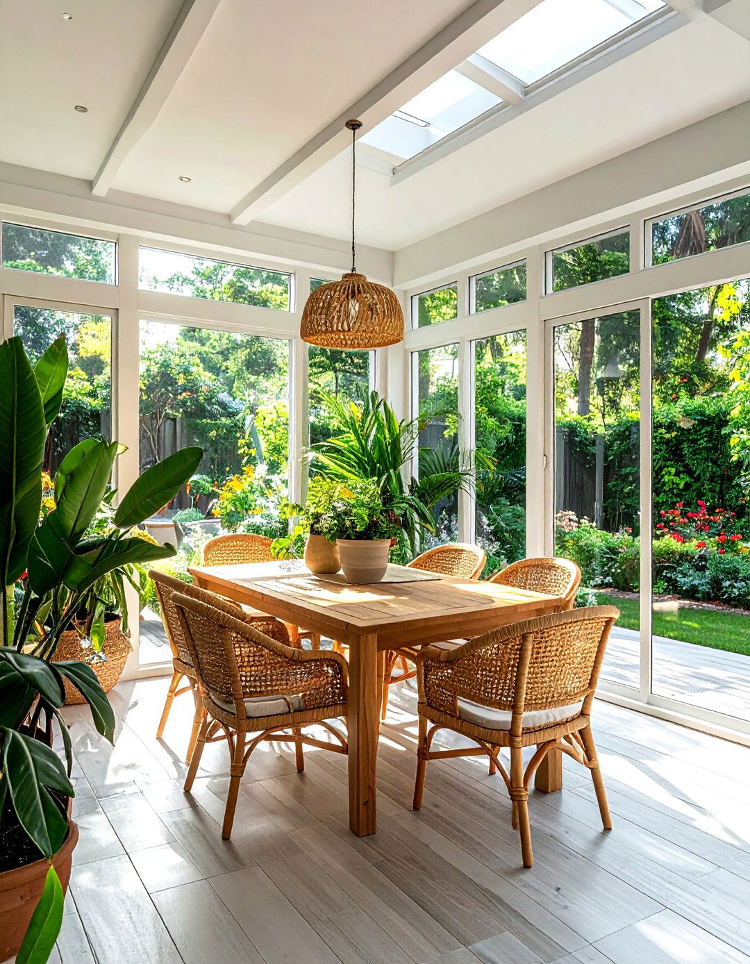 Sunroom eating area - 30 golden hour dining room ideas