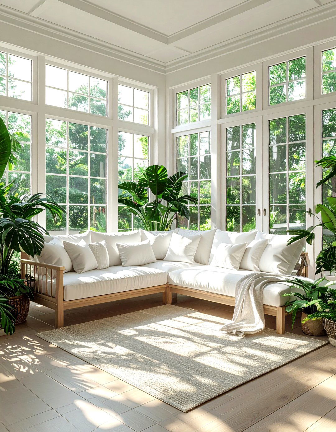 Sunroom lounge - 30 peaceful decor ideas