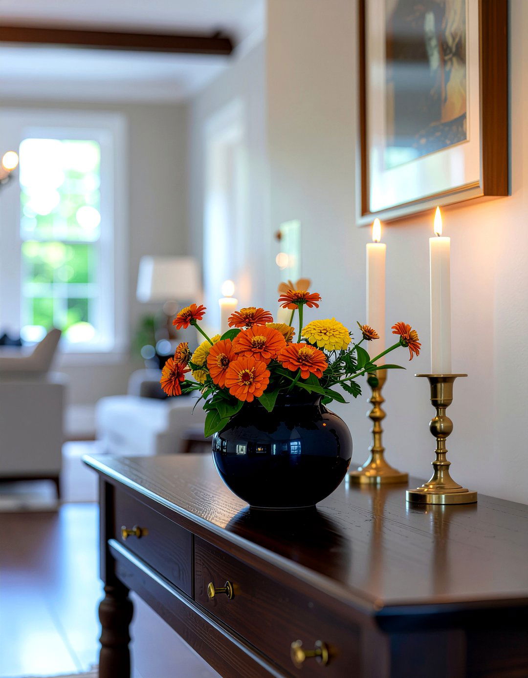 Sunset color palette flowers - 30 floral arrangement ideas