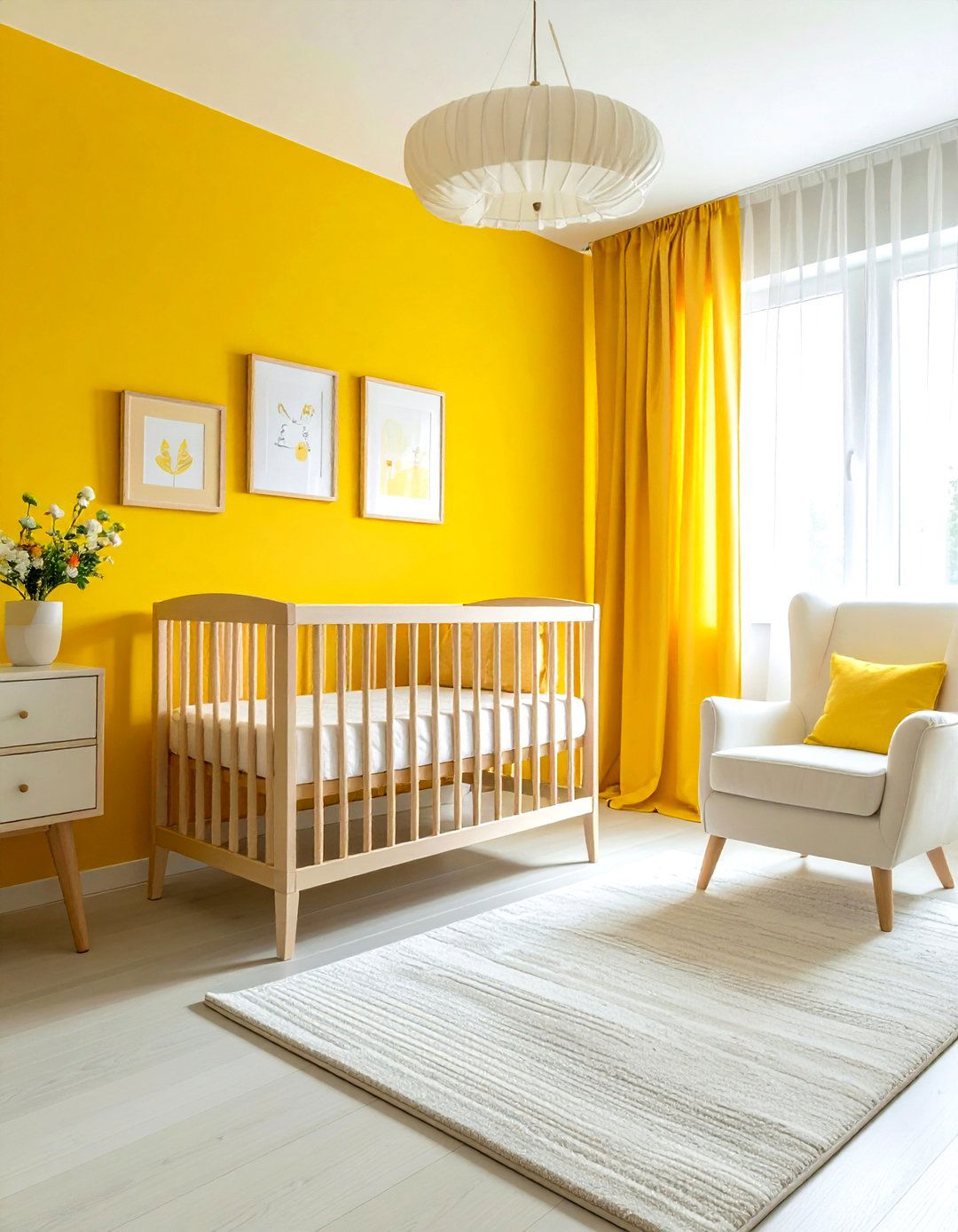 Sunshine Yellow Nursery - 30 bold color decor ideas
