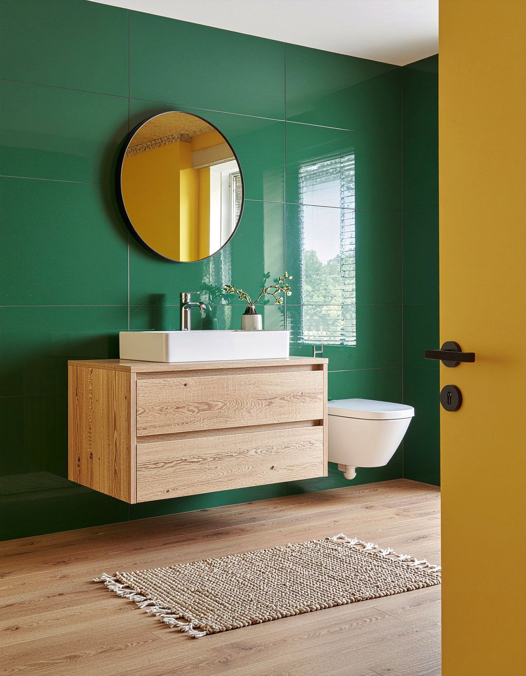 Support for floating vanity - 30 bathroom half wall ideas