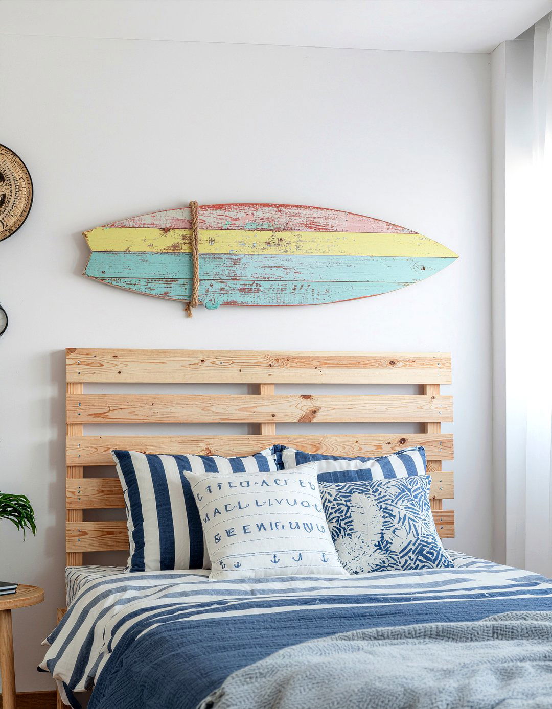 Surfboard Bed Headboard - 30 surfing bedroom ideas