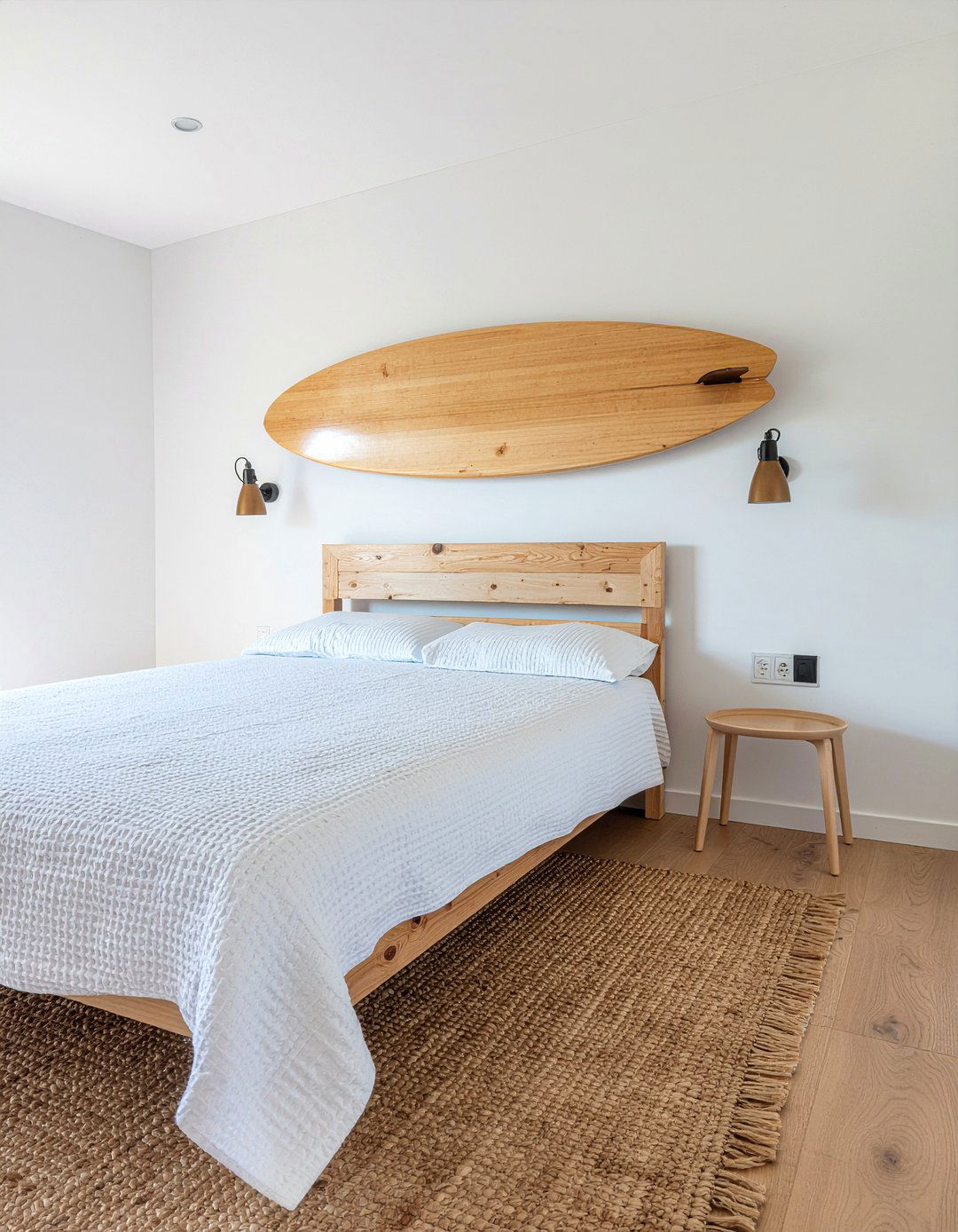 Surfboard Wall Mount - 30 surfing bedroom ideas