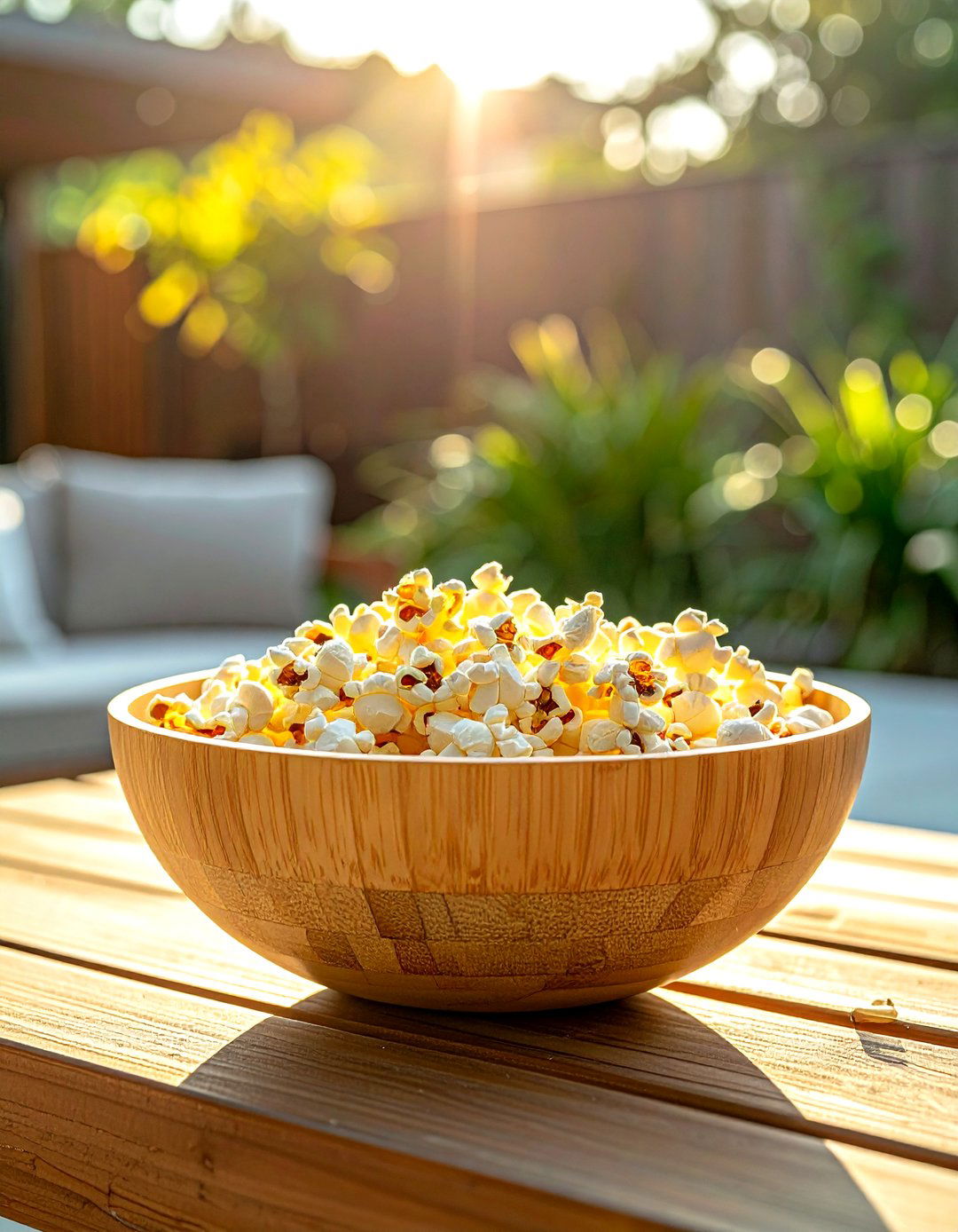 Sustainable Bamboo Serving Bowl - 30 wooden bowl ideas