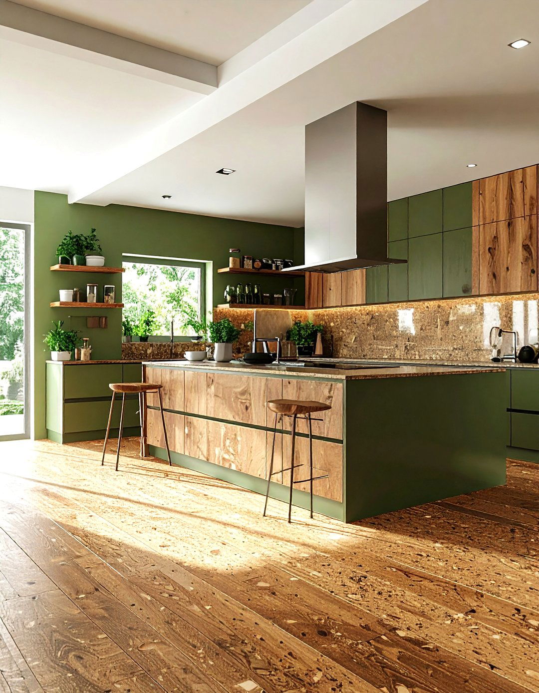 Sustainable Kitchen Floor Cork - 30 cork floor kitchen ideas