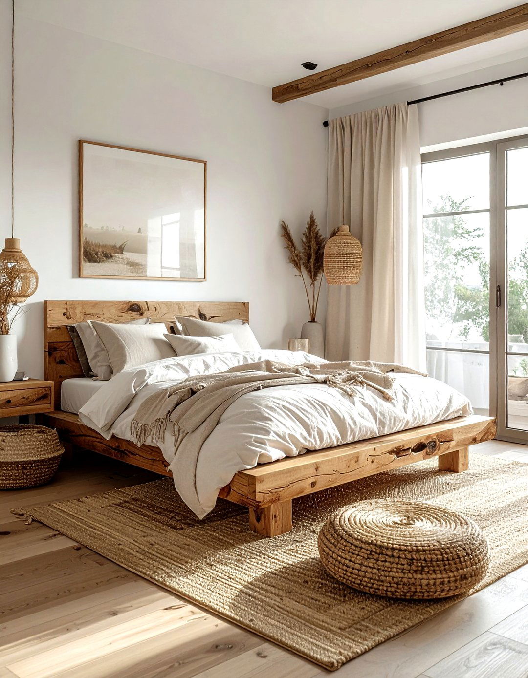 Sustainable Wood Bedroom - 30 scandinavian beige bedroom ideas