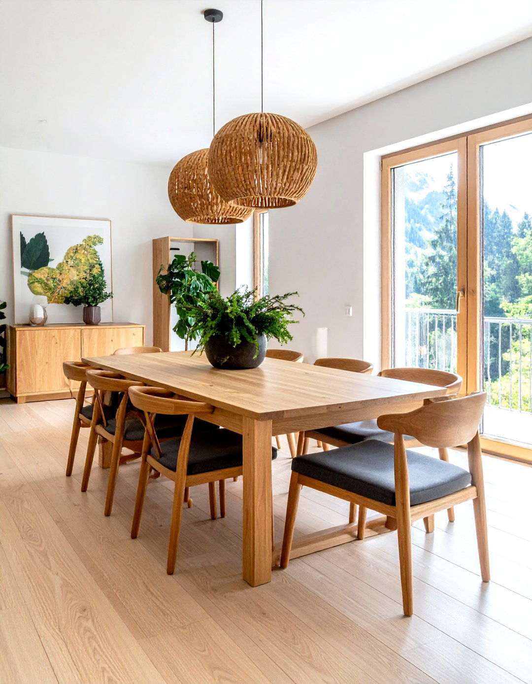 Sustainable Wood Dining Set - 30 Swiss dining room ideas