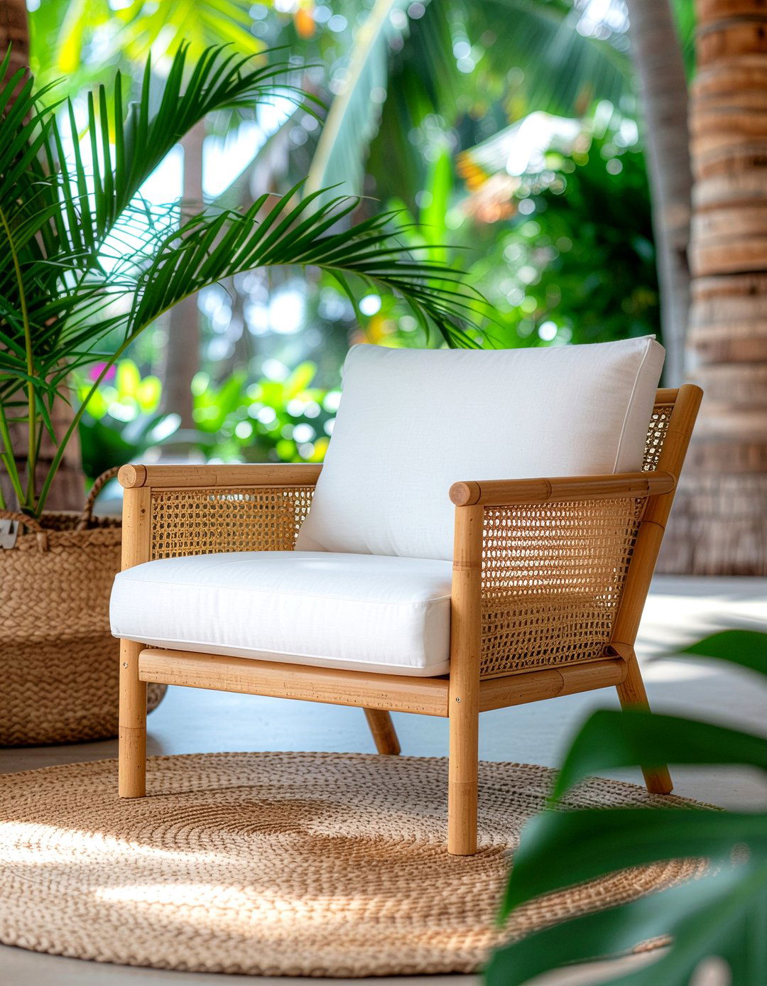 Sustainable bamboo club chair - 30 living room club chair ideas