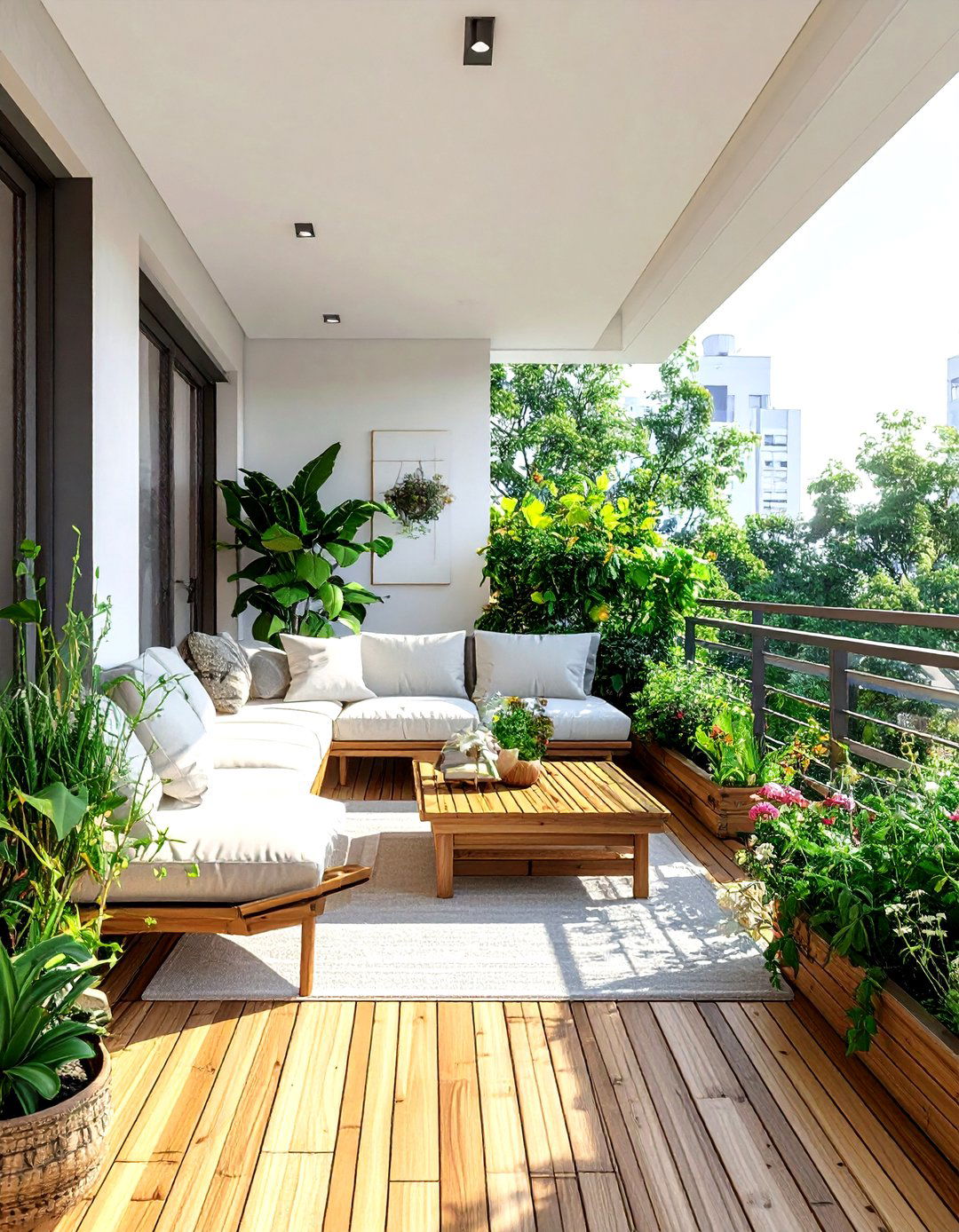 Sustainable living room balcony - 30 living room with balcony ideas
