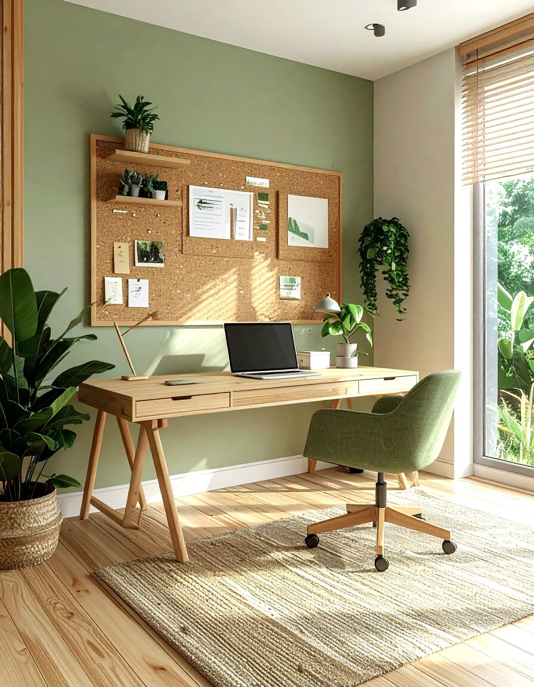 Sustainable material home office - 30 refined decor ideas