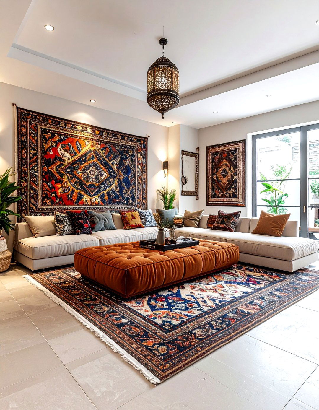 Suzani basement lounge - 30 suzani decor ideas
