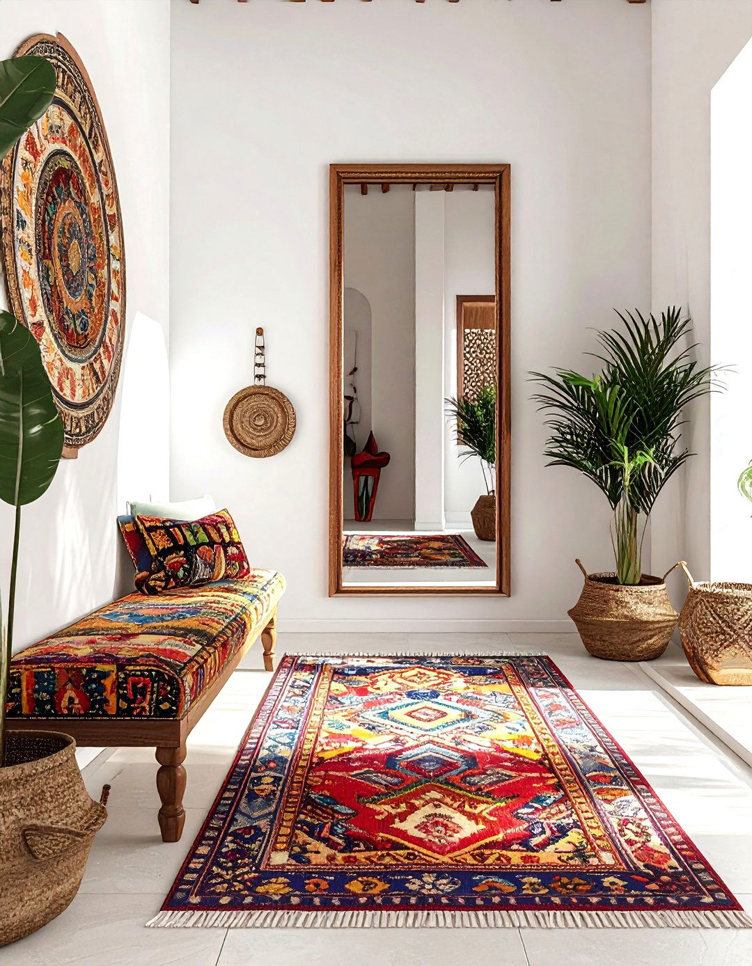 Suzani entryway - 30 suzani decor ideas