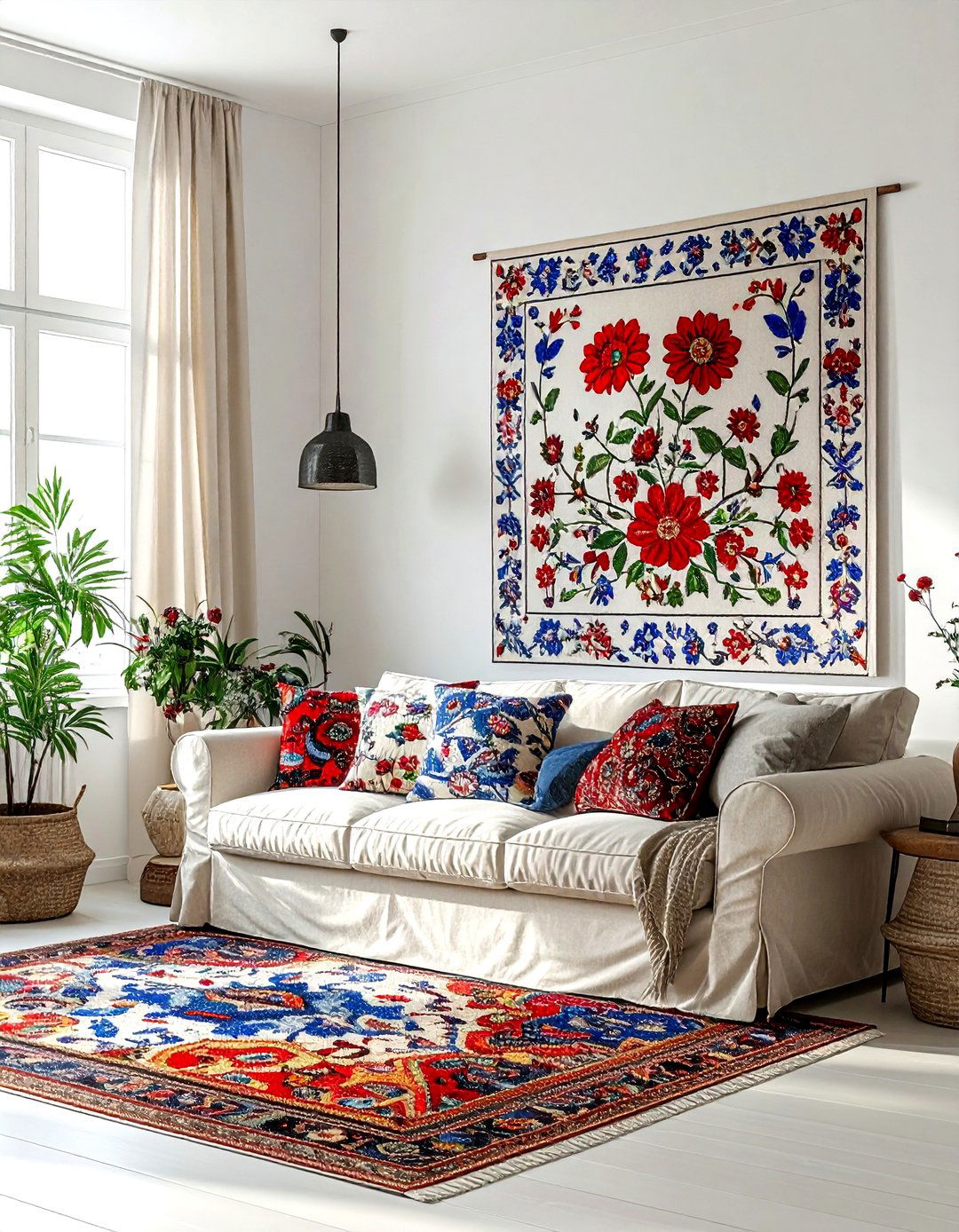 Suzani living room - 30 suzani decor ideas