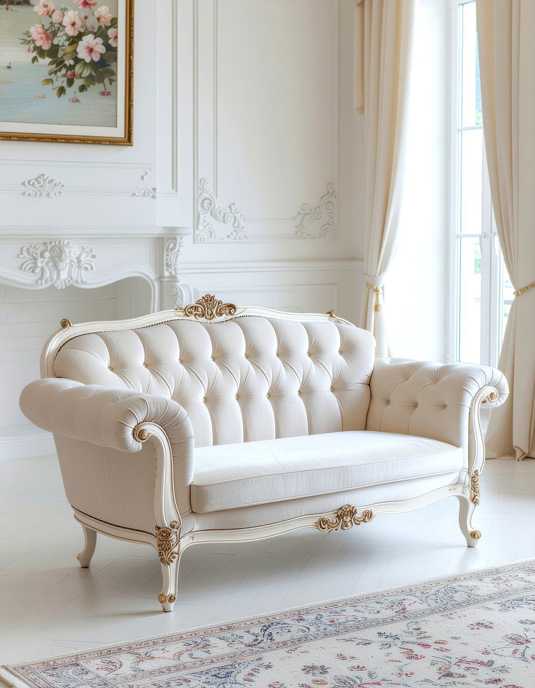 Swan Arm Sofa - 30 living room Empire furniture ideas