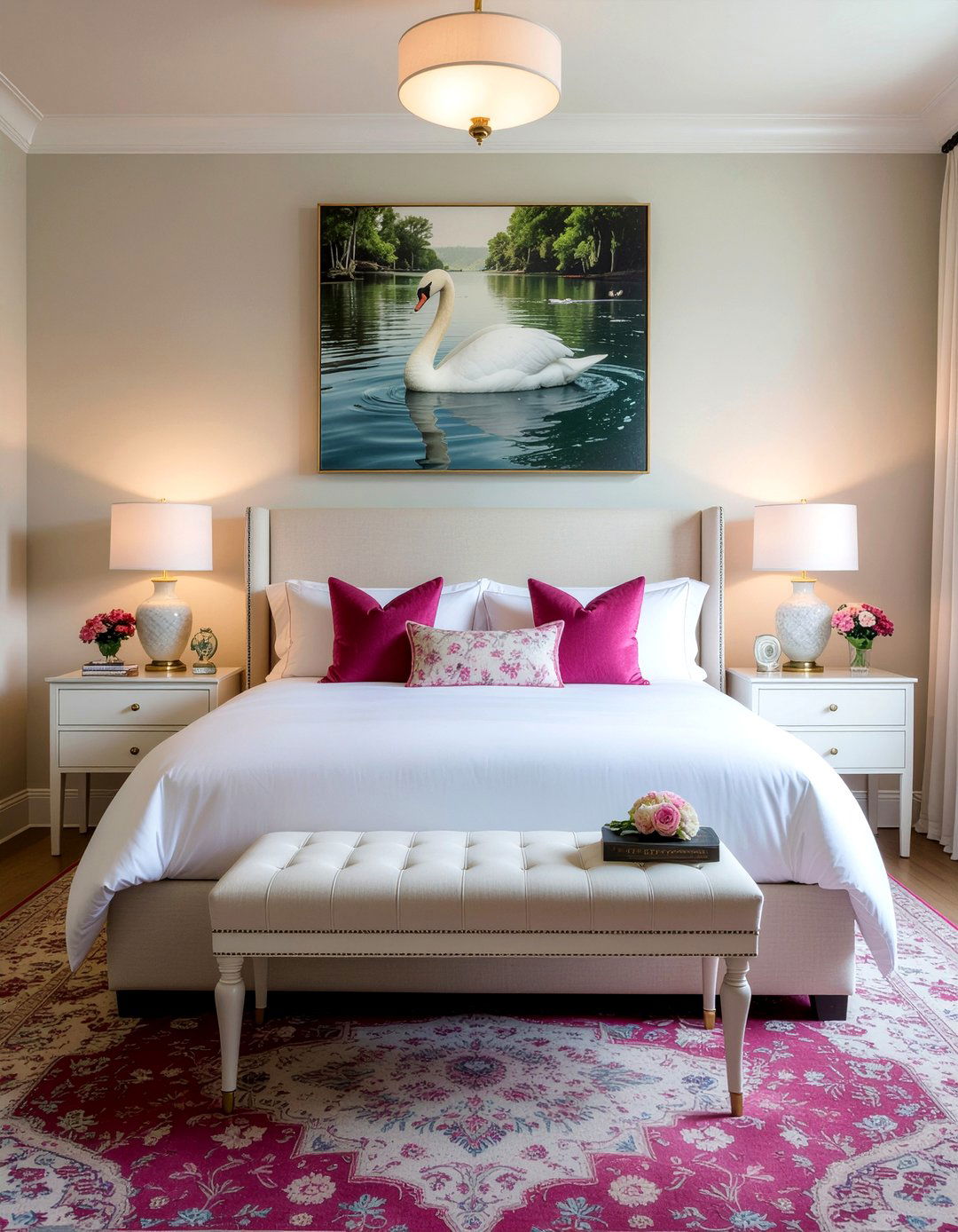 Swan Bedroom Decor - 30 bird bedroom ideas